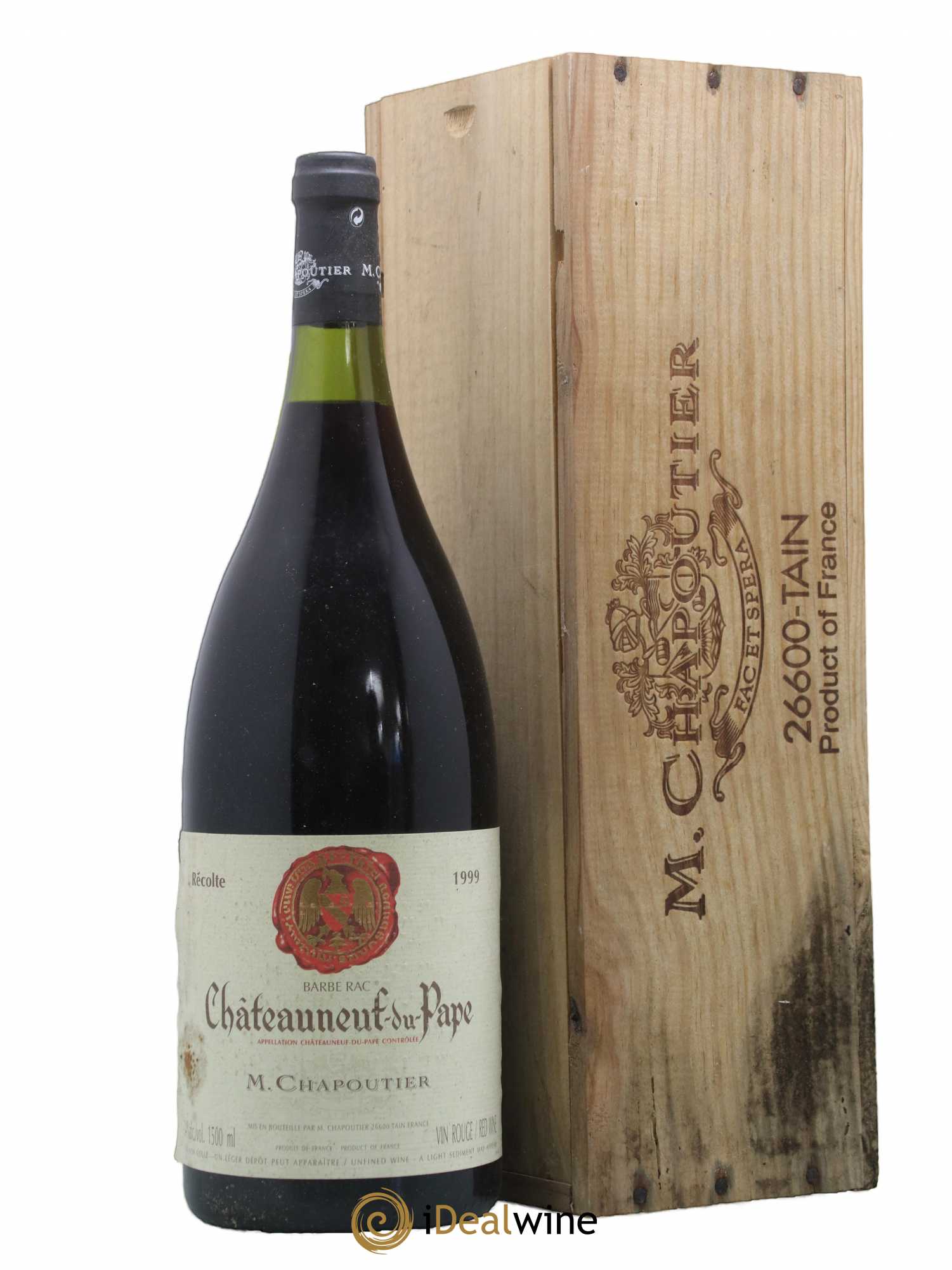 Châteauneuf-du-Pape Barbe Rac Chapoutier 1999 - Lot de 1 magnum - 0
