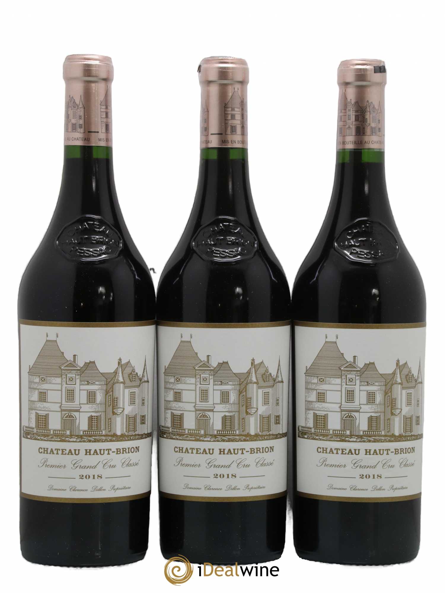 Château Haut Brion 1er Grand Cru Classé 2018 - Lot de 3 bouteilles - 0