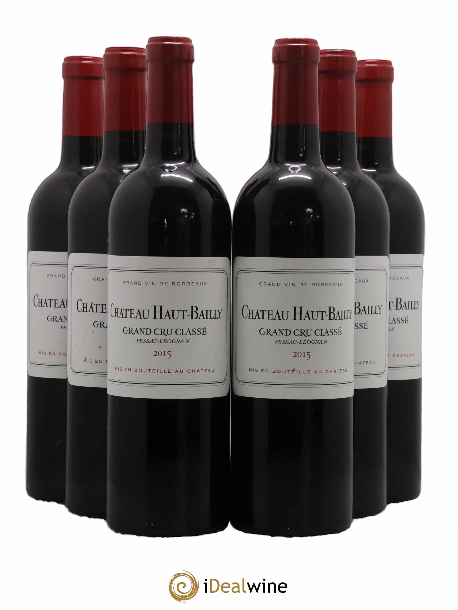 Château Haut-Bailly Cru Classé de Graves 2015 - Lot de 6 bouteilles - 0