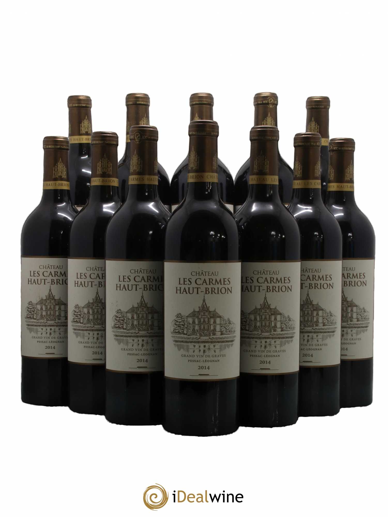 Château Les Carmes Haut-Brion 2014 - Lot de 12 bouteilles - 0