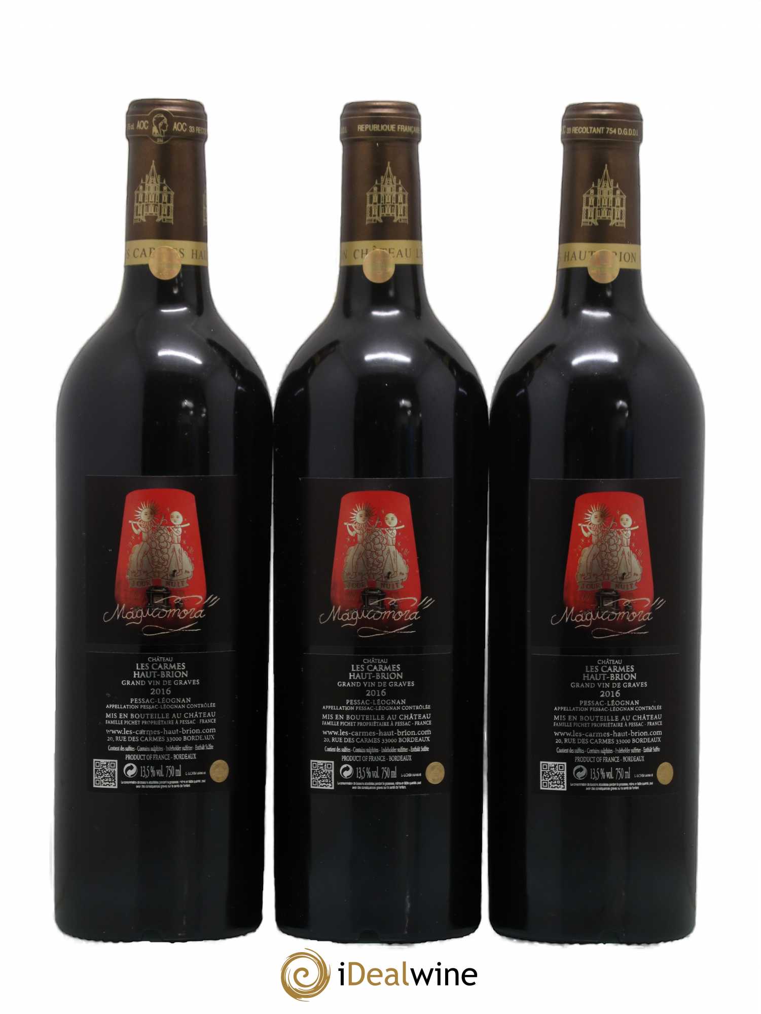 Château Les Carmes Haut-Brion 2016 - Lot de 6 bouteilles - 2