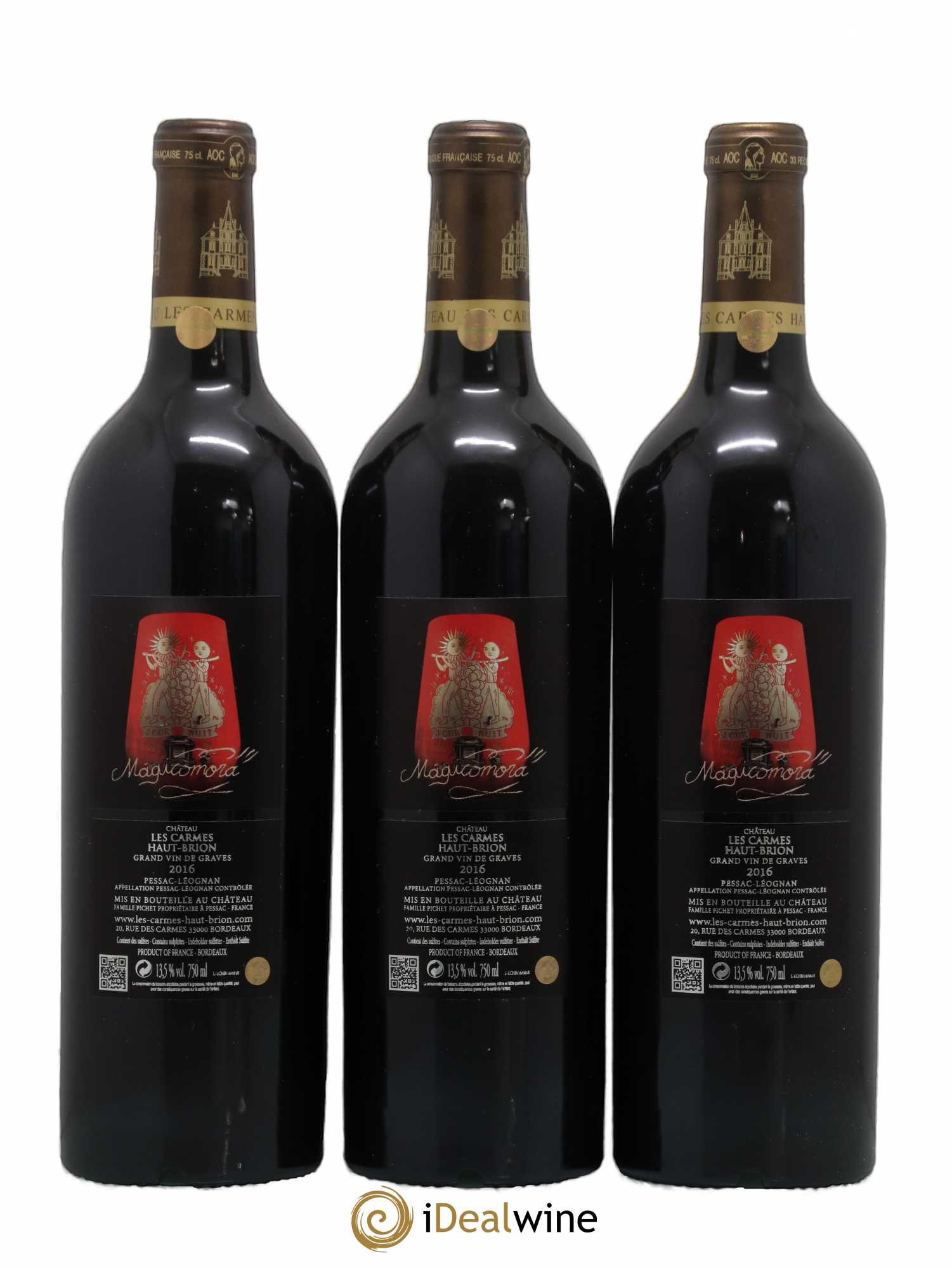Château Les Carmes Haut-Brion 2016 - Lot de 6 bouteilles - 4
