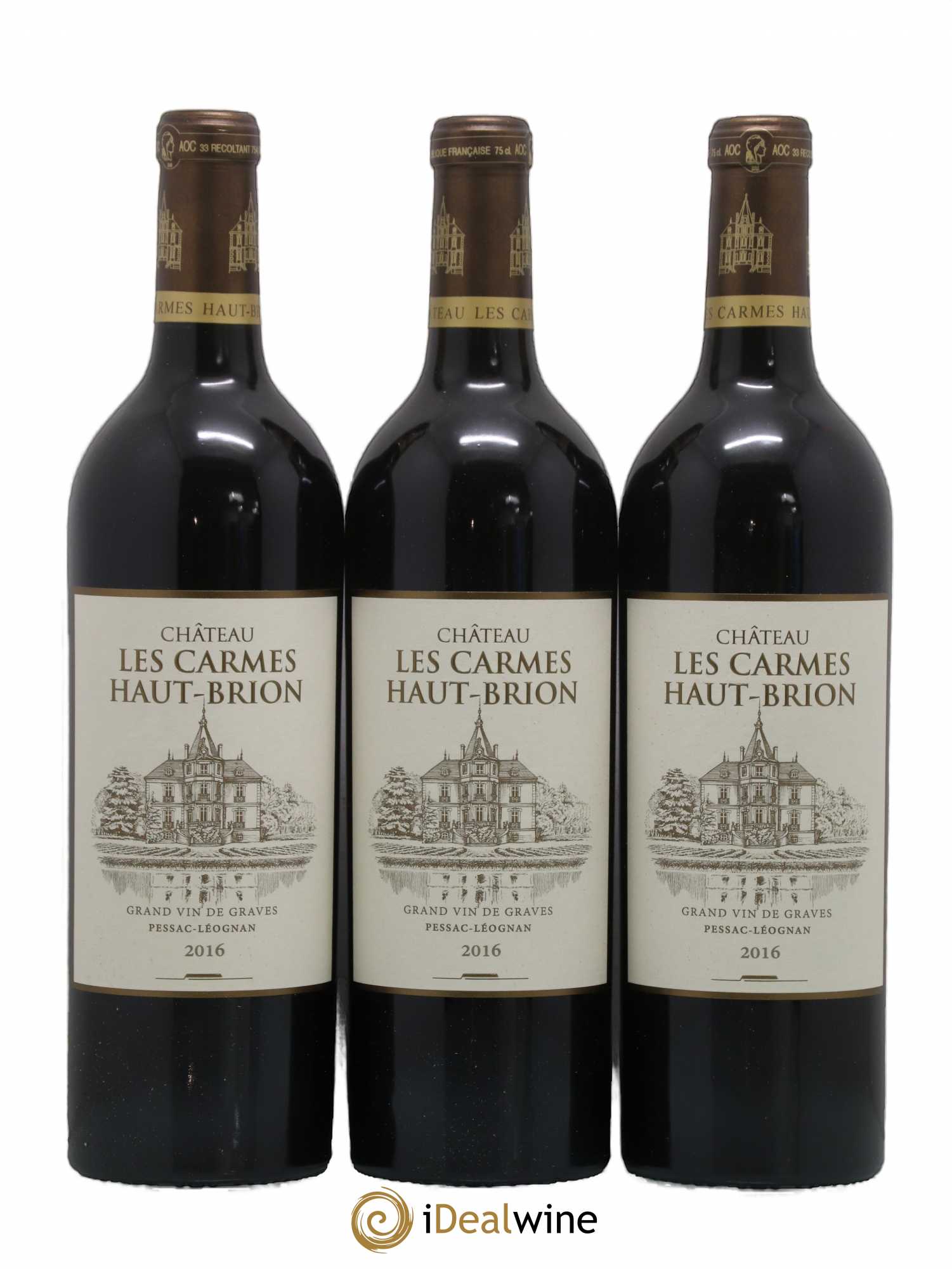 Château Les Carmes Haut-Brion 2016 - Lot de 6 bouteilles - 1