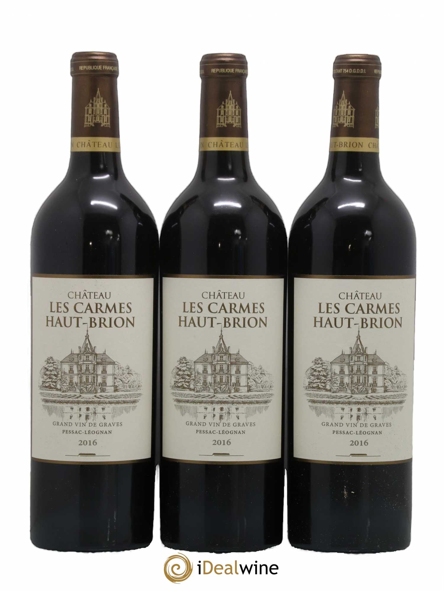 Château Les Carmes Haut-Brion 2016 - Lot de 6 bouteilles - 3
