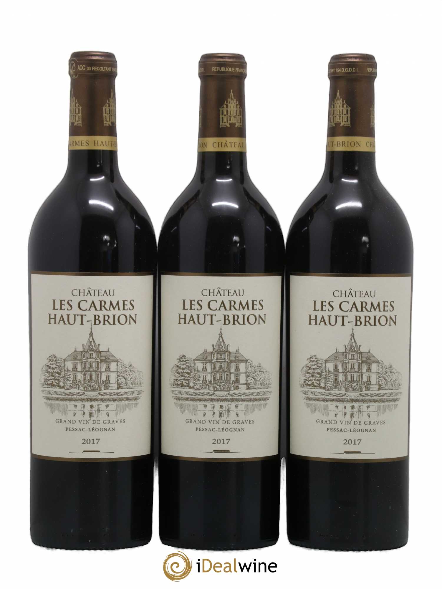 Château Les Carmes Haut-Brion 2017 - Lot de 6 bouteilles - 1