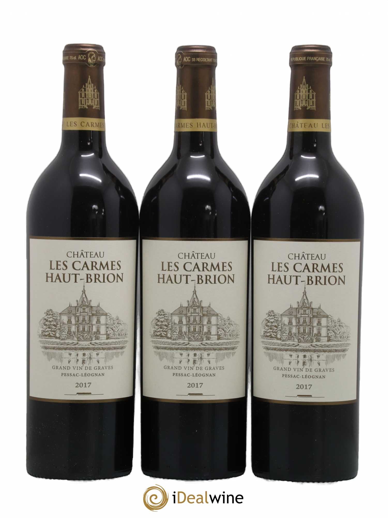 Château Les Carmes Haut-Brion 2017 - Lot de 6 bouteilles - 1