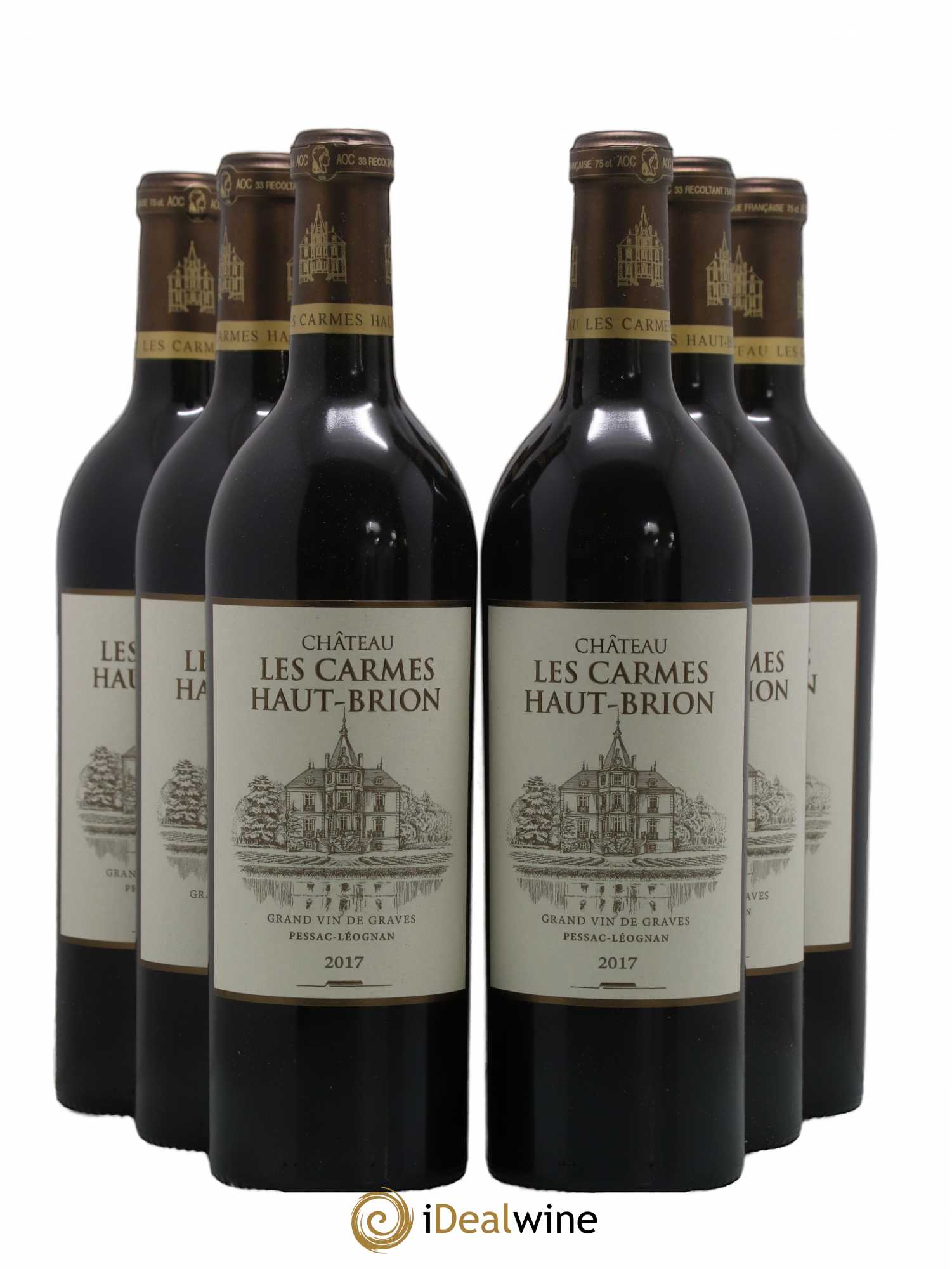 Château Les Carmes Haut-Brion 2017 - Lot de 6 bouteilles - 0