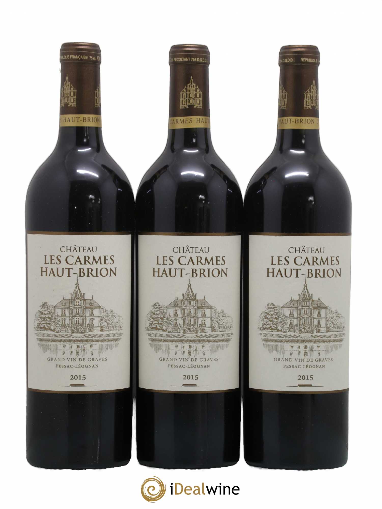 Château Les Carmes Haut-Brion 2015 - Lot de 6 bouteilles - 1