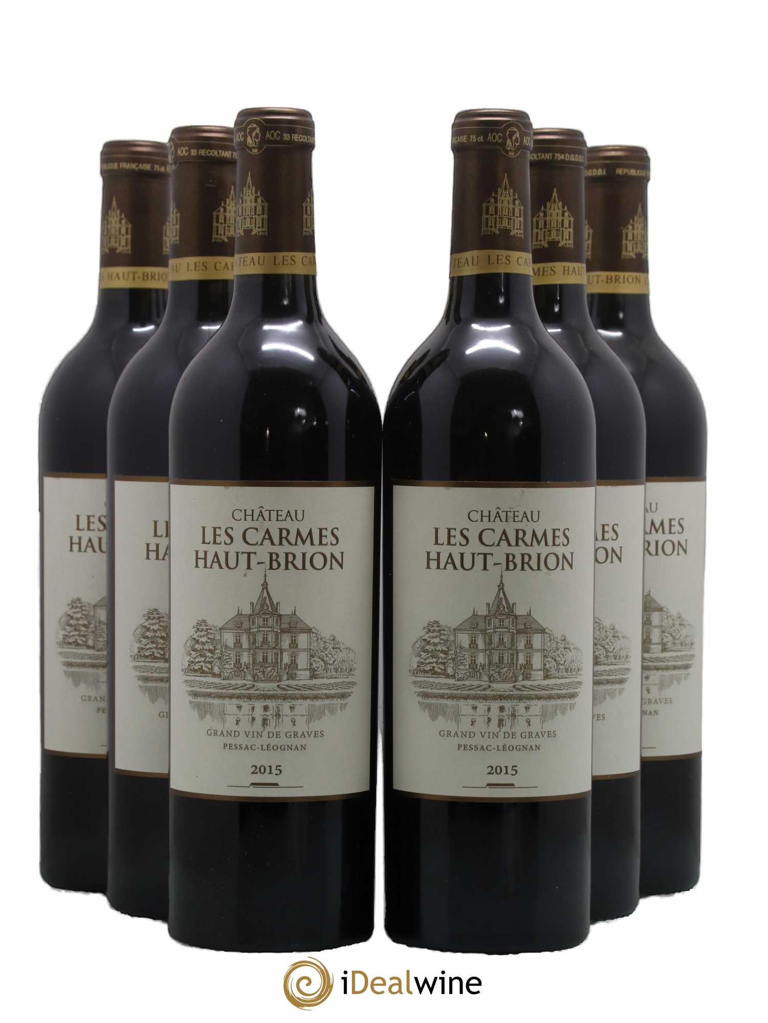 Château Les Carmes Haut-Brion 2015 - Lot de 6 bouteilles - 0