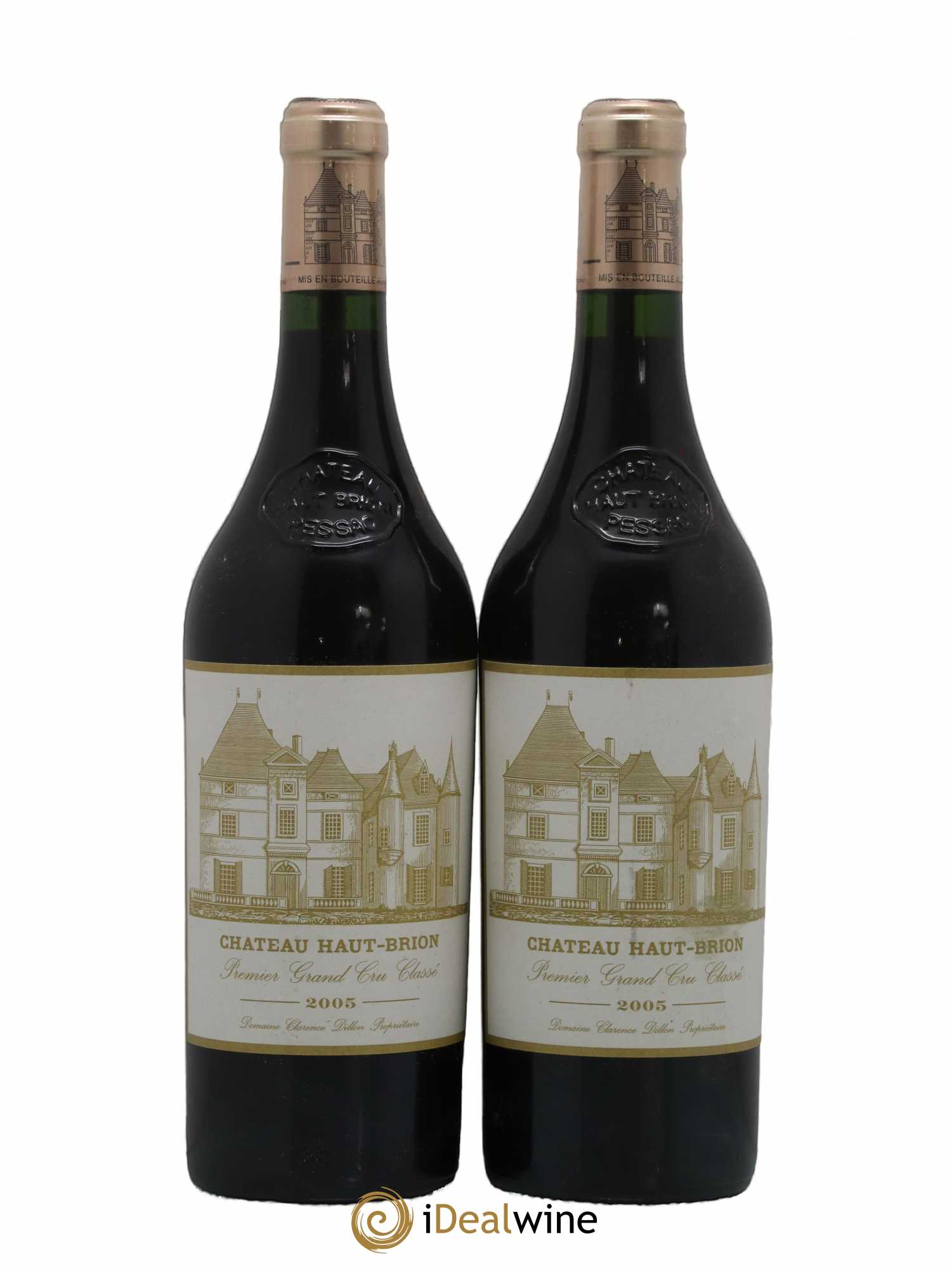 Château Haut Brion 1er Grand Cru Classé 2005 - Lot de 2 bouteilles - 0