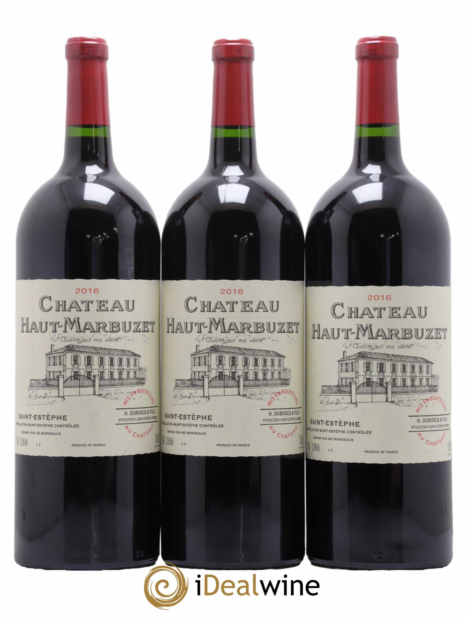 Château Haut Marbuzet 2016 - Lot de 3 magnums - 0