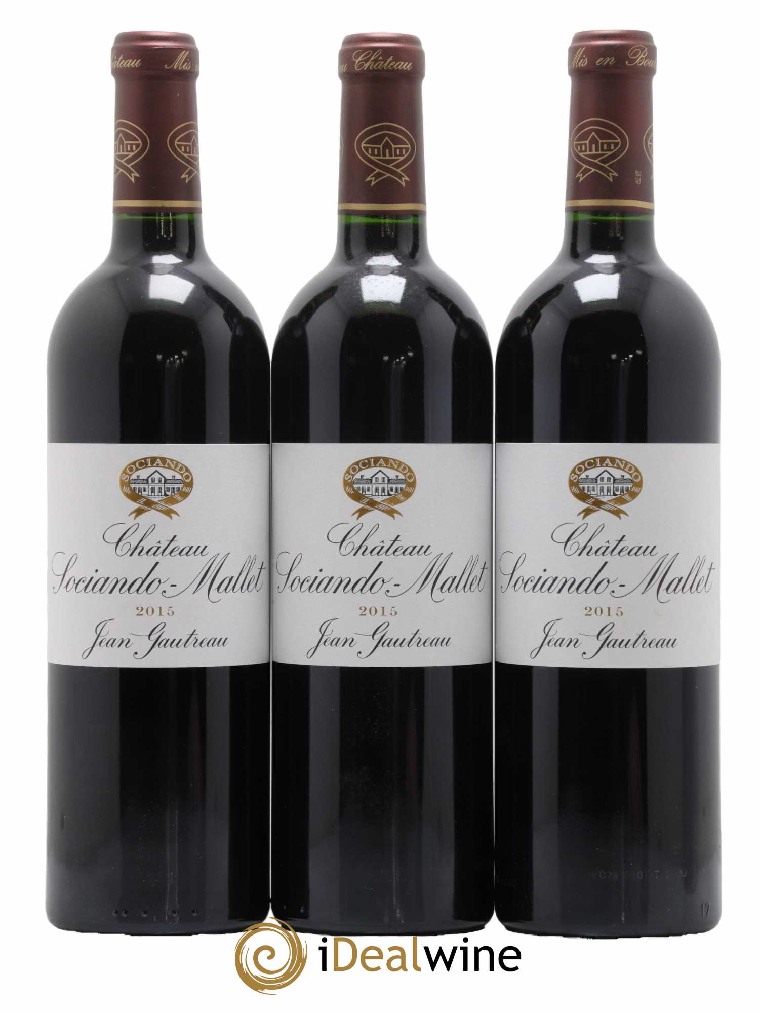 Château Sociando Mallet 2015 - Posten von 3 Flaschen - 0