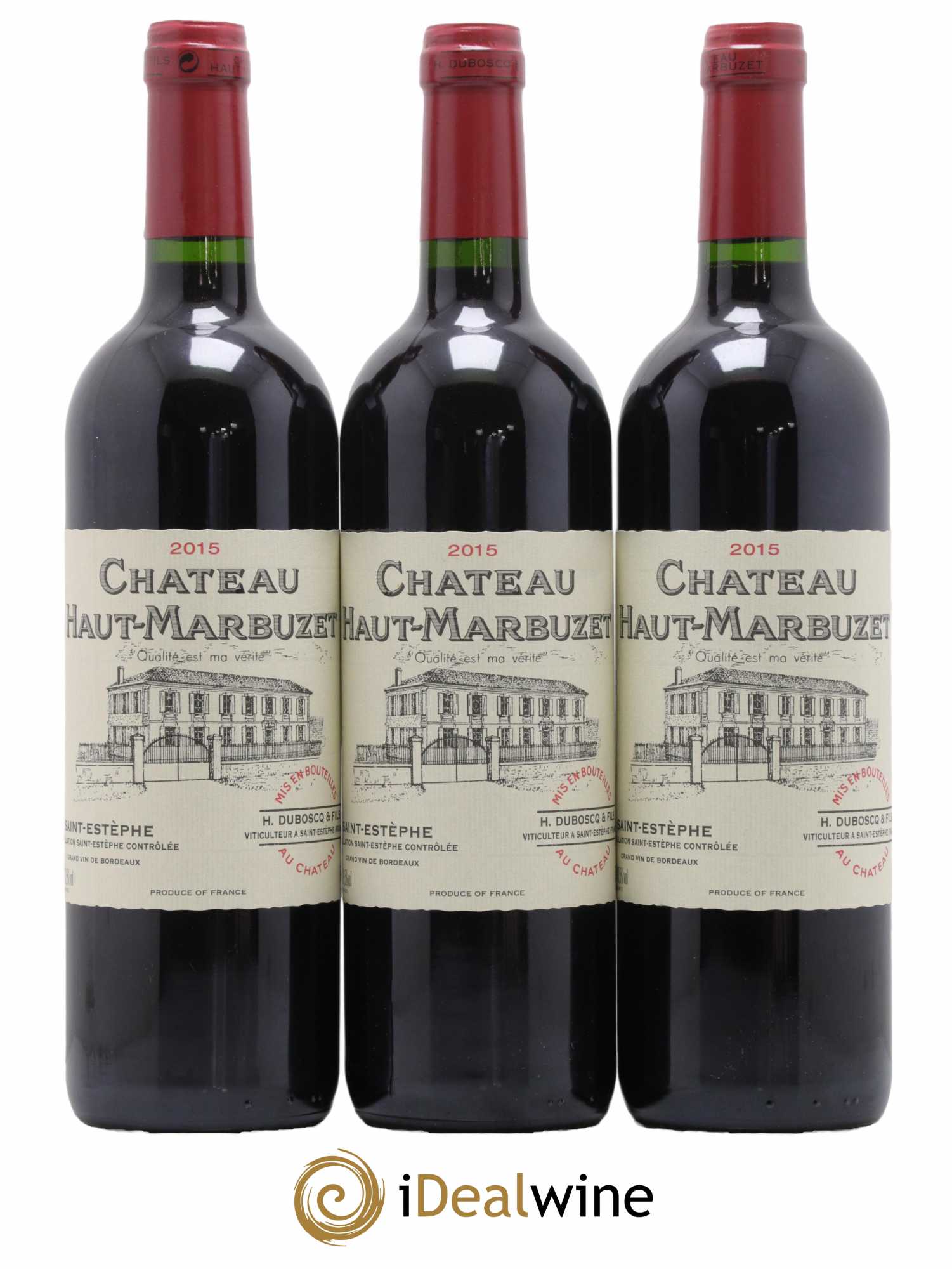 Château Haut Marbuzet 2015 - Lot de 3 bouteilles - 0