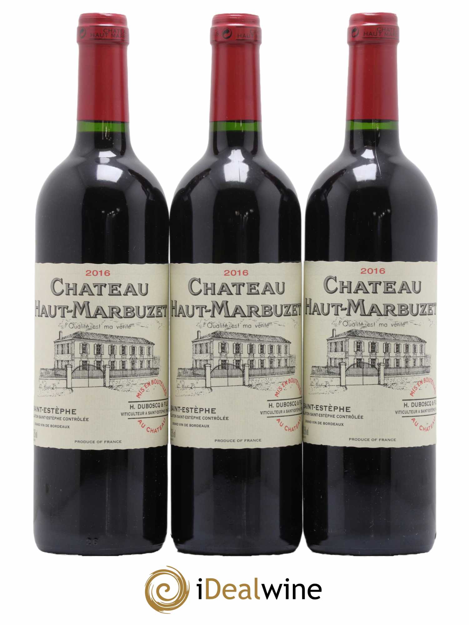 Château Haut Marbuzet 2016 - Lot de 3 bouteilles - 0