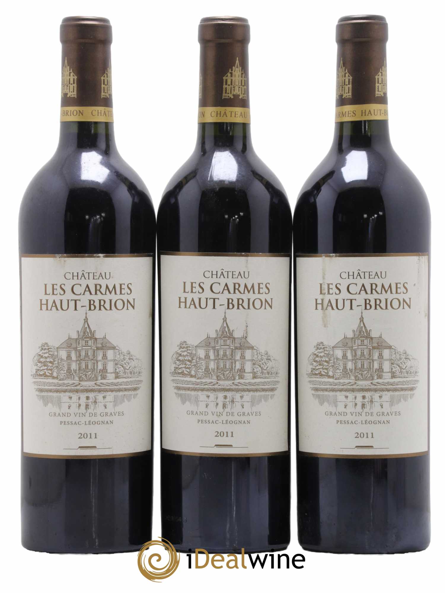Château Les Carmes Haut-Brion 2011 - Lot de 3 bouteilles - 0