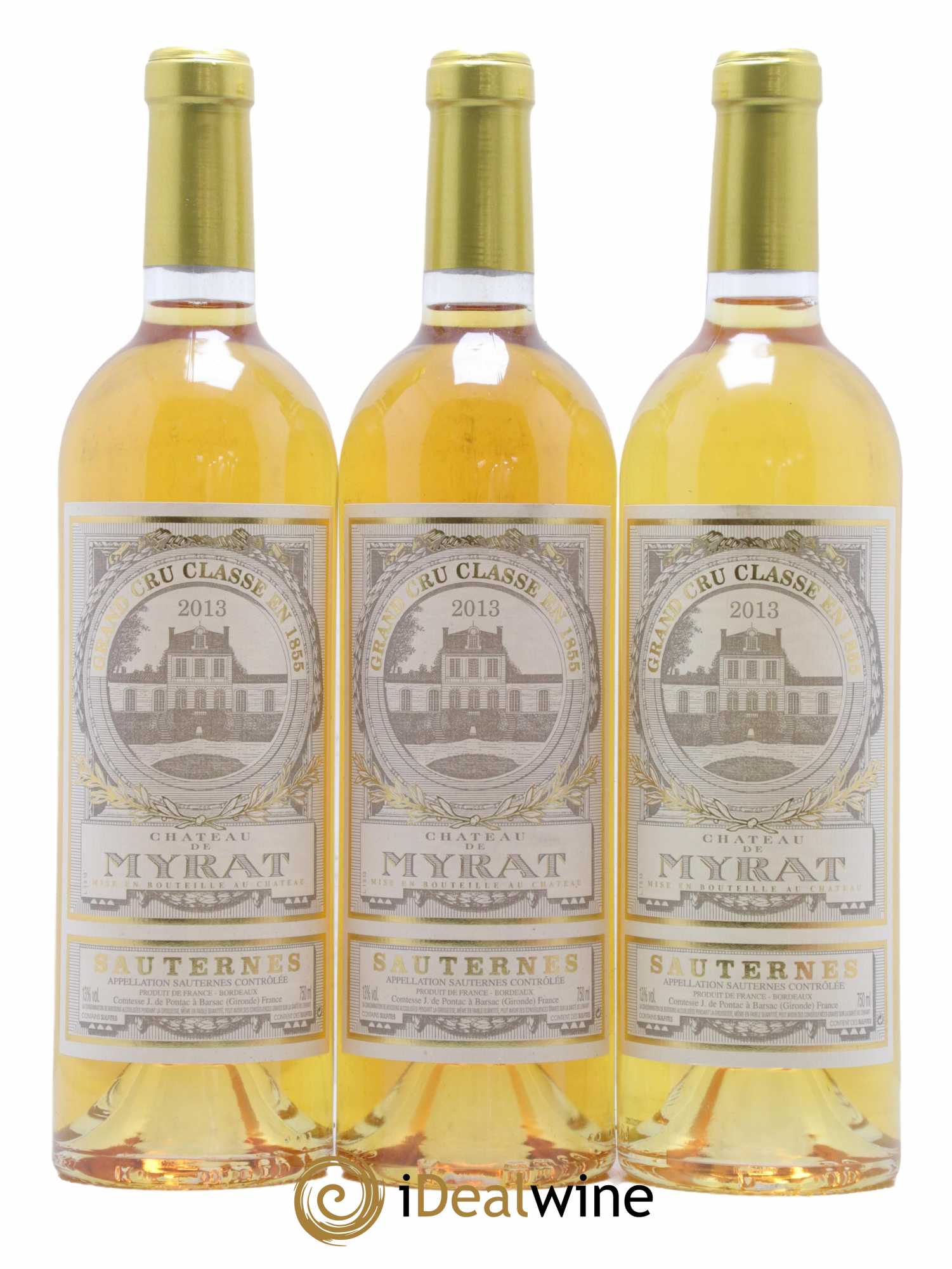 Château de Myrat 2ème Grand Cru Classé 2013 - Lotto di 3 bottiglie - 0