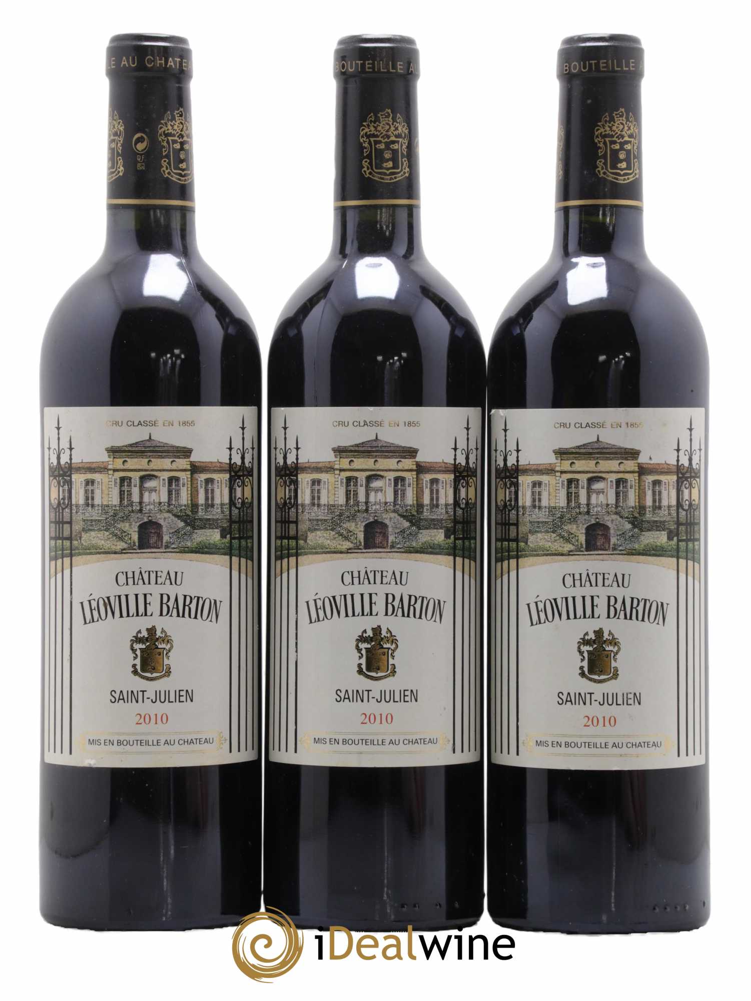 Château Léoville Barton 2ème Grand Cru Classé 2010 - Lot de 3 bouteilles - 0