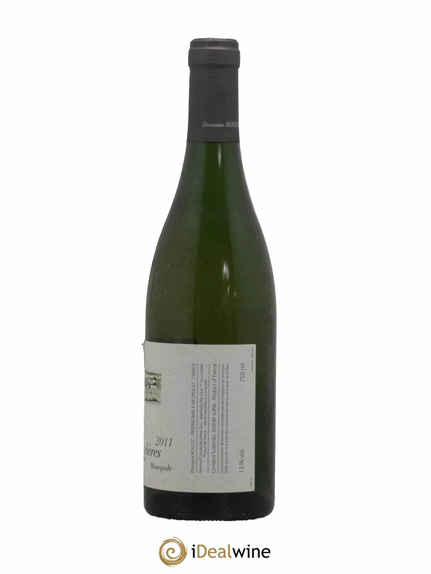 Meursault 1er Cru Clos des Bouchères Roulot (Domaine) 2011 - Lot de 1 bouteille - 1