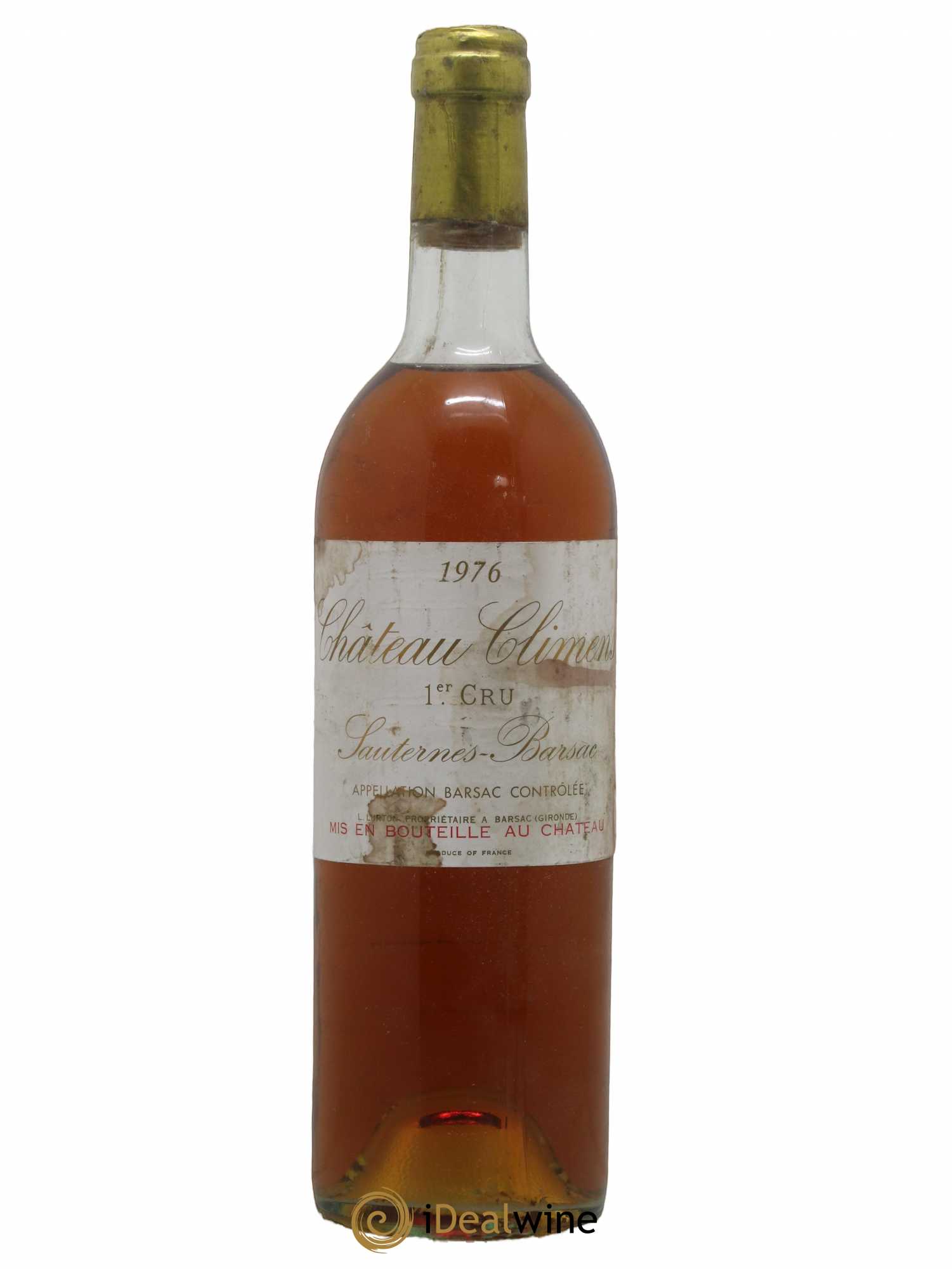 Château Climens 1er Grand Cru Classé 1976 - Lotto di 1 bottiglia - 0