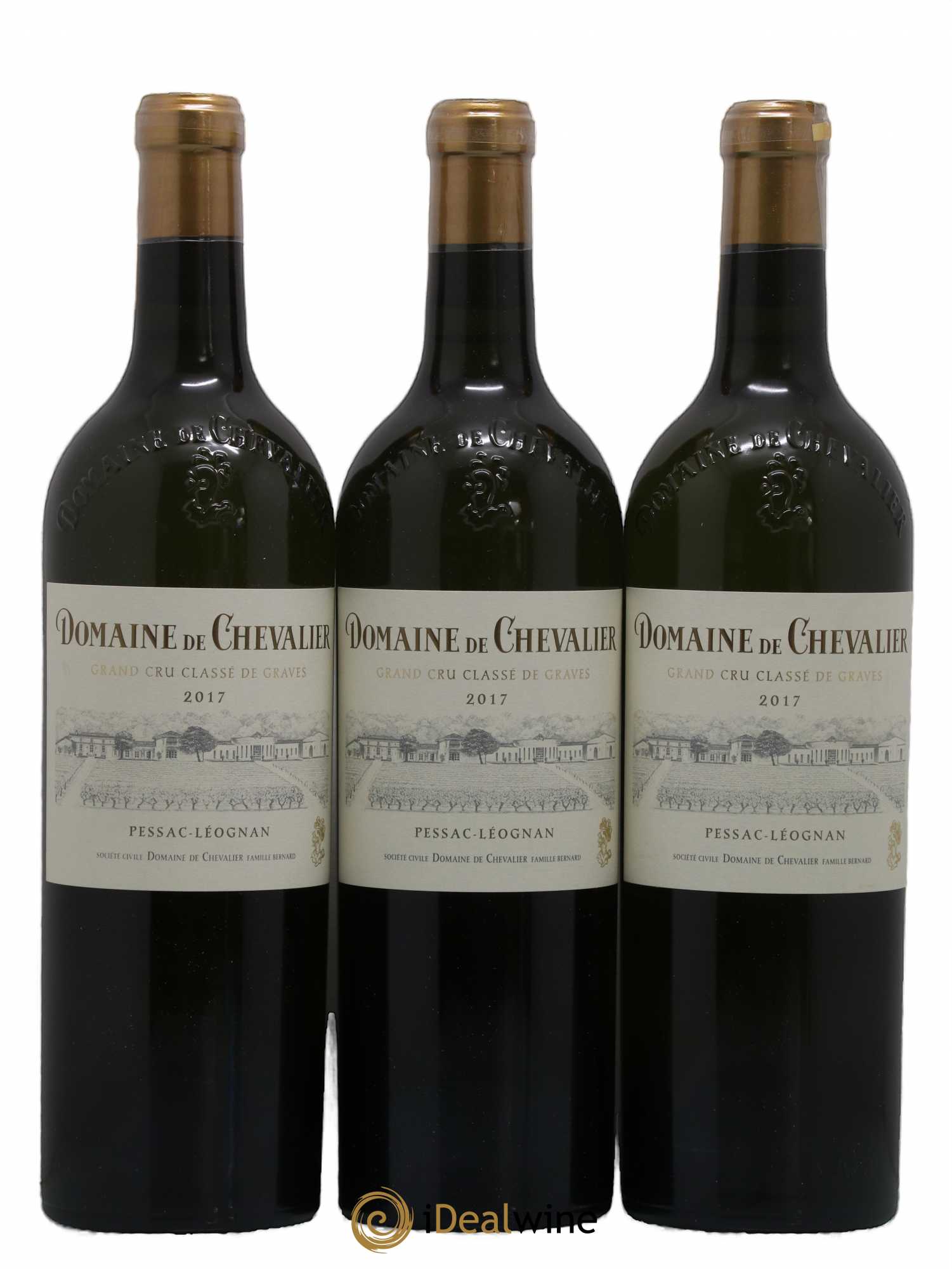 Domaine de Chevalier Cru Classé de Graves 2017 - Lot de 3 bouteilles - 0