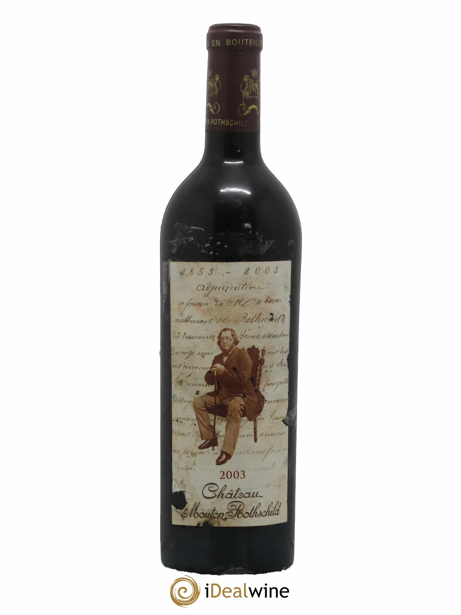 Château Mouton Rothschild 1er Grand Cru Classé 2003 - Lot de 1 bouteille - 0