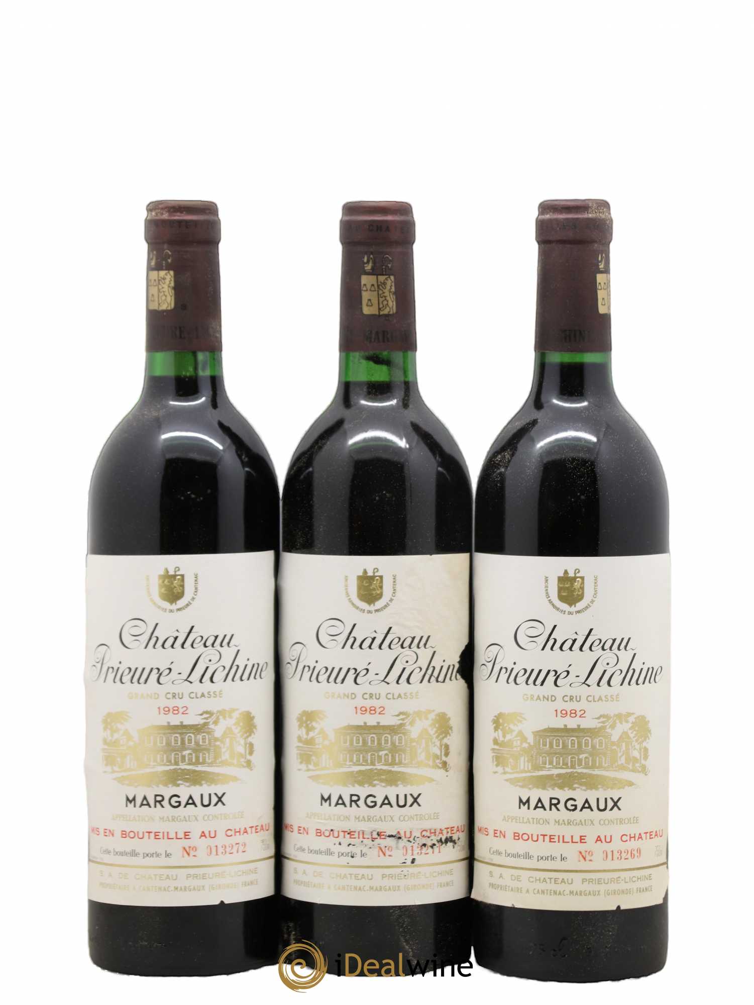 Château Prieuré Lichine 4ème Grand Cru Classé 1982 - Lot de 12 bouteilles - 1