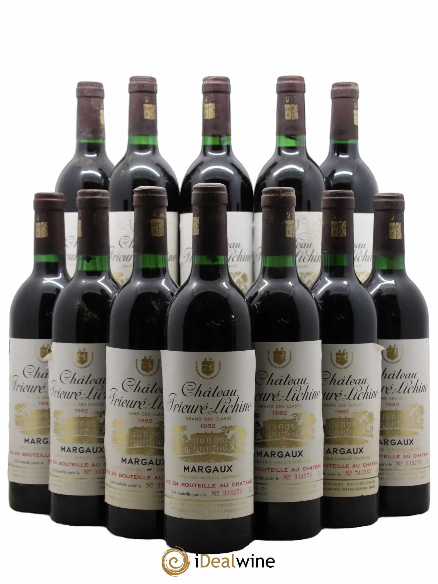 Château Prieuré Lichine 4ème Grand Cru Classé 1982 - Lot de 12 bouteilles - 0
