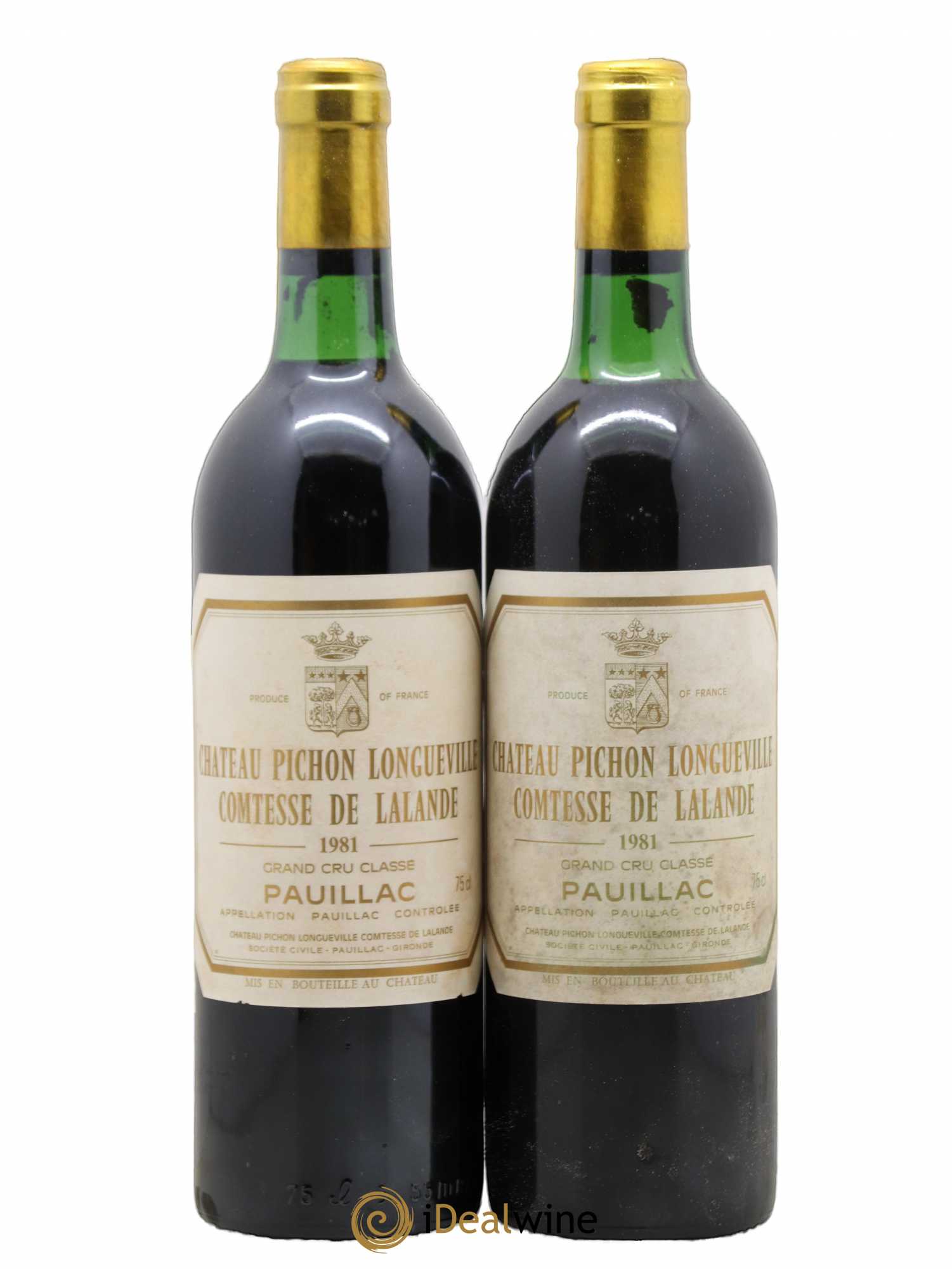 Château Pichon Longueville Comtesse de Lalande 2ème Grand Cru Classé 1981 - Lot de 2 bouteilles - 0