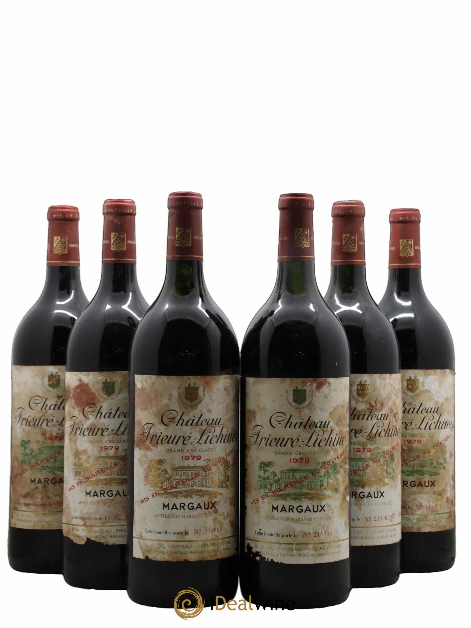 Château Prieuré Lichine 4ème Grand Cru Classé 1979 - Lot de 6 magnums - 0