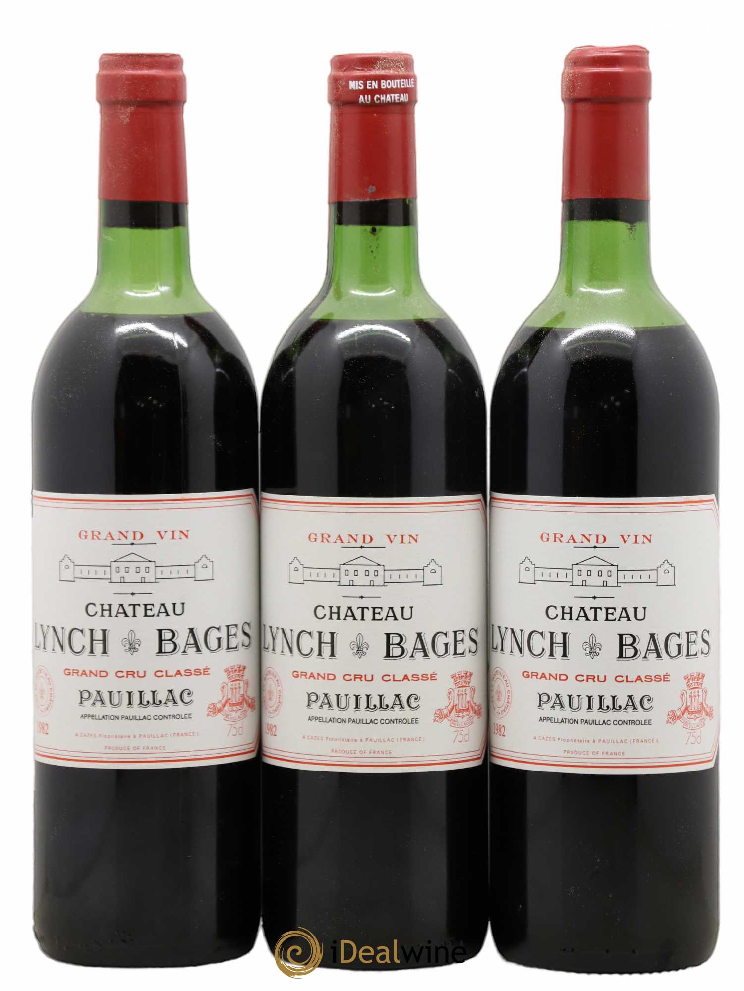Château Lynch Bages 5ème Grand Cru Classé 1982 - Lot de 12 bouteilles - 1