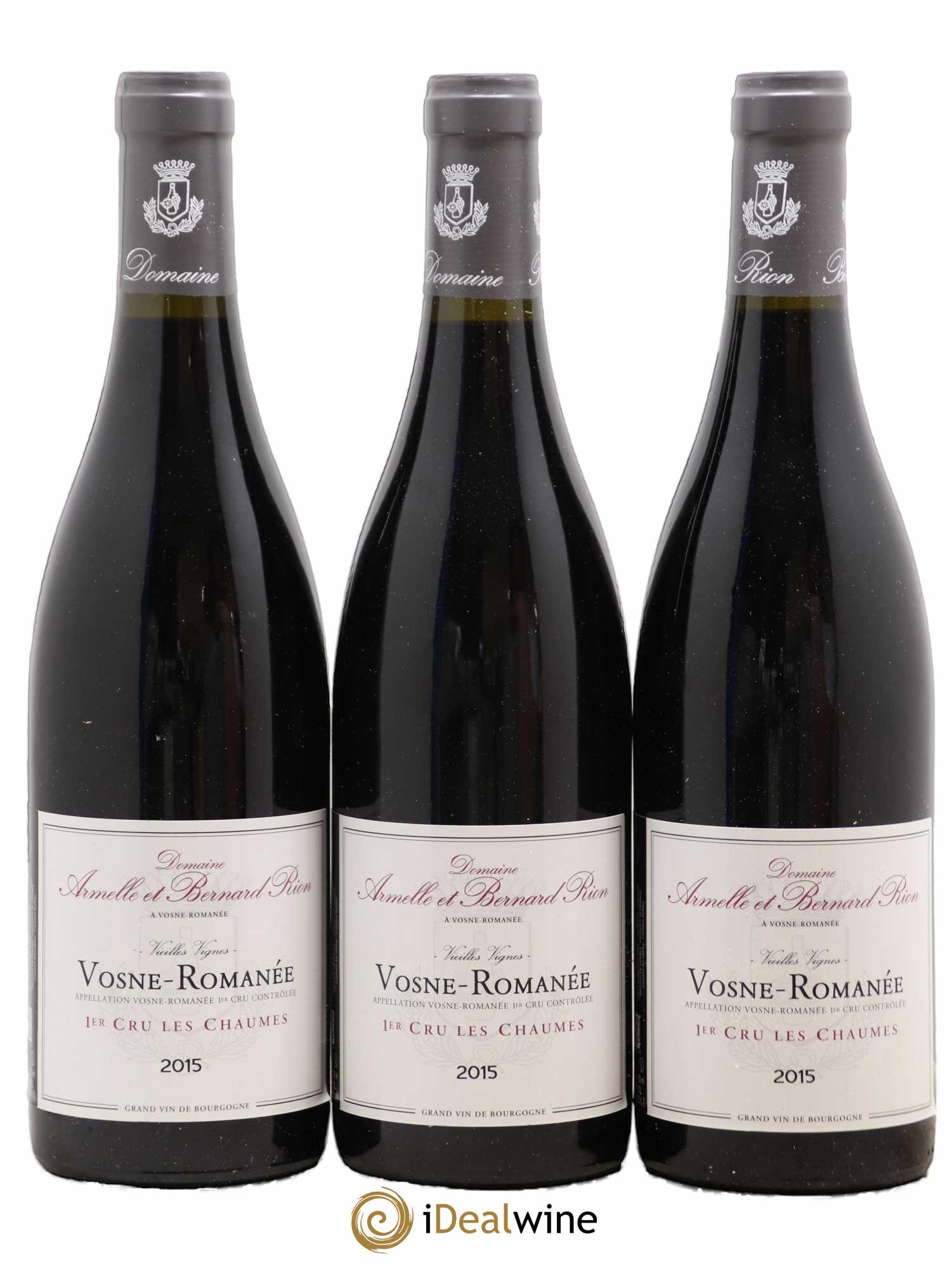 Vosne-Romanée 1er Cru Les Chaumes Armelle Et Bernard Rion 2015 - Posten von 3 Flaschen - 0