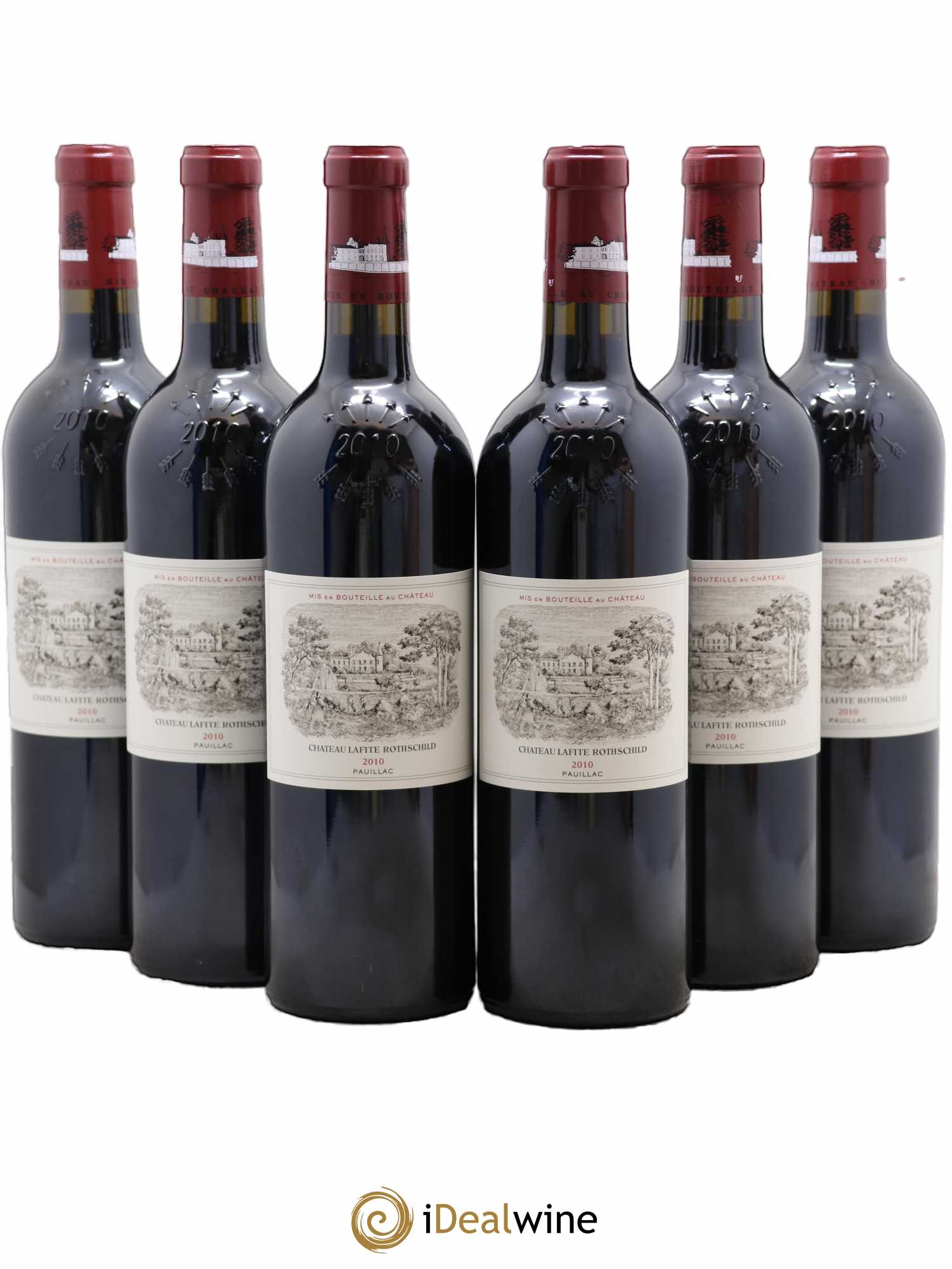 Château Lafite Rothschild 1er Grand Cru Classé 2010 - Lot de 6 bouteilles - 0