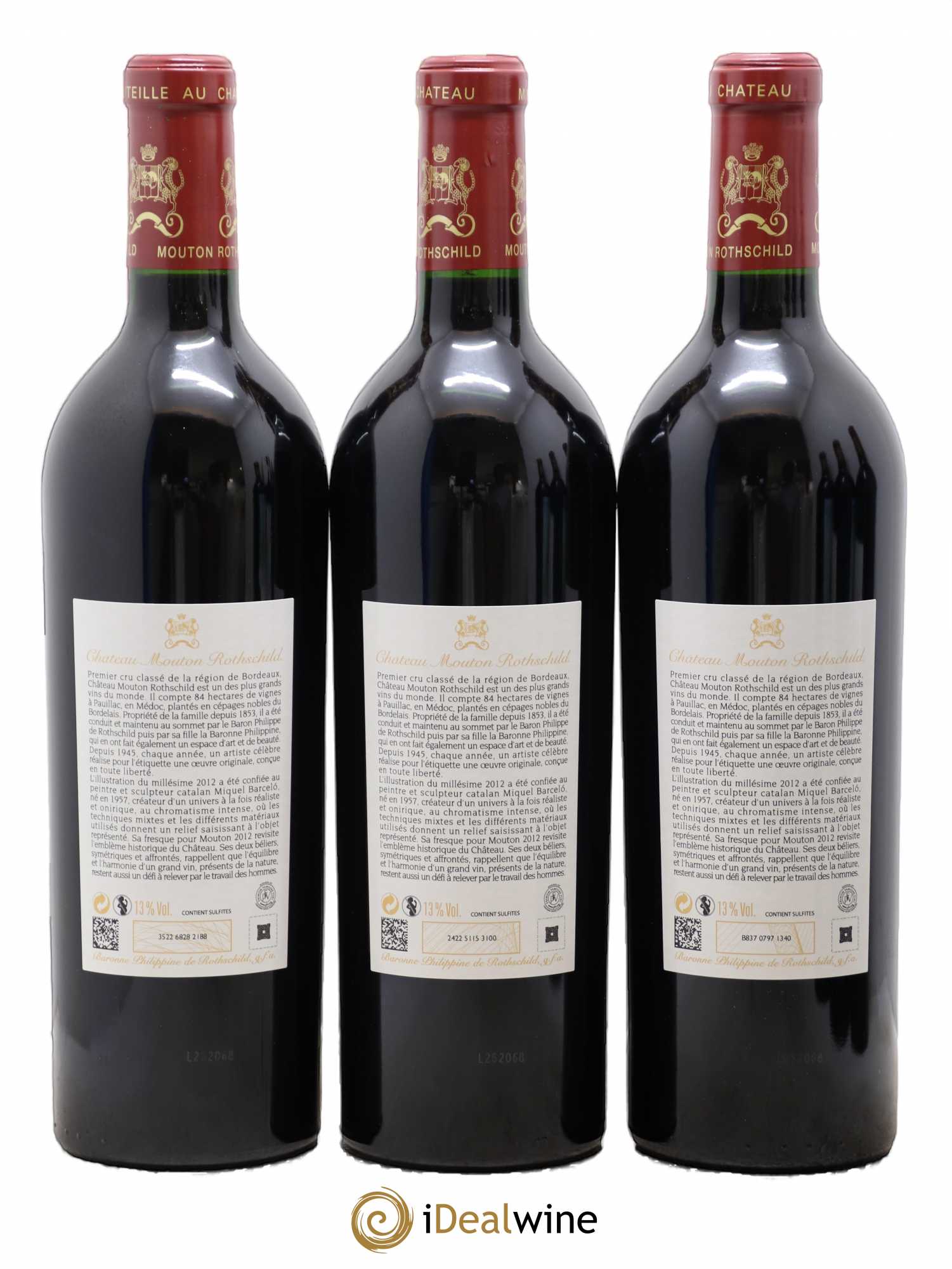Château Mouton Rothschild 1er Grand Cru Classé 2012 - Lot de 6 bouteilles - 4