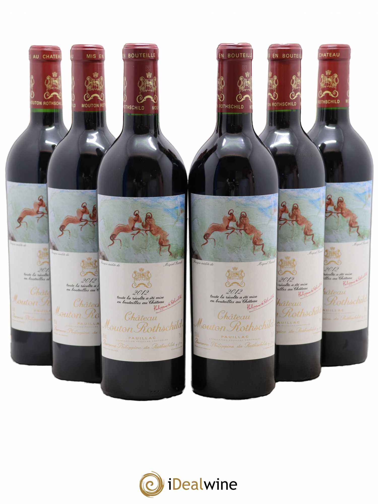 Château Mouton Rothschild 1er Grand Cru Classé 2012 - Lot de 6 bouteilles - 0