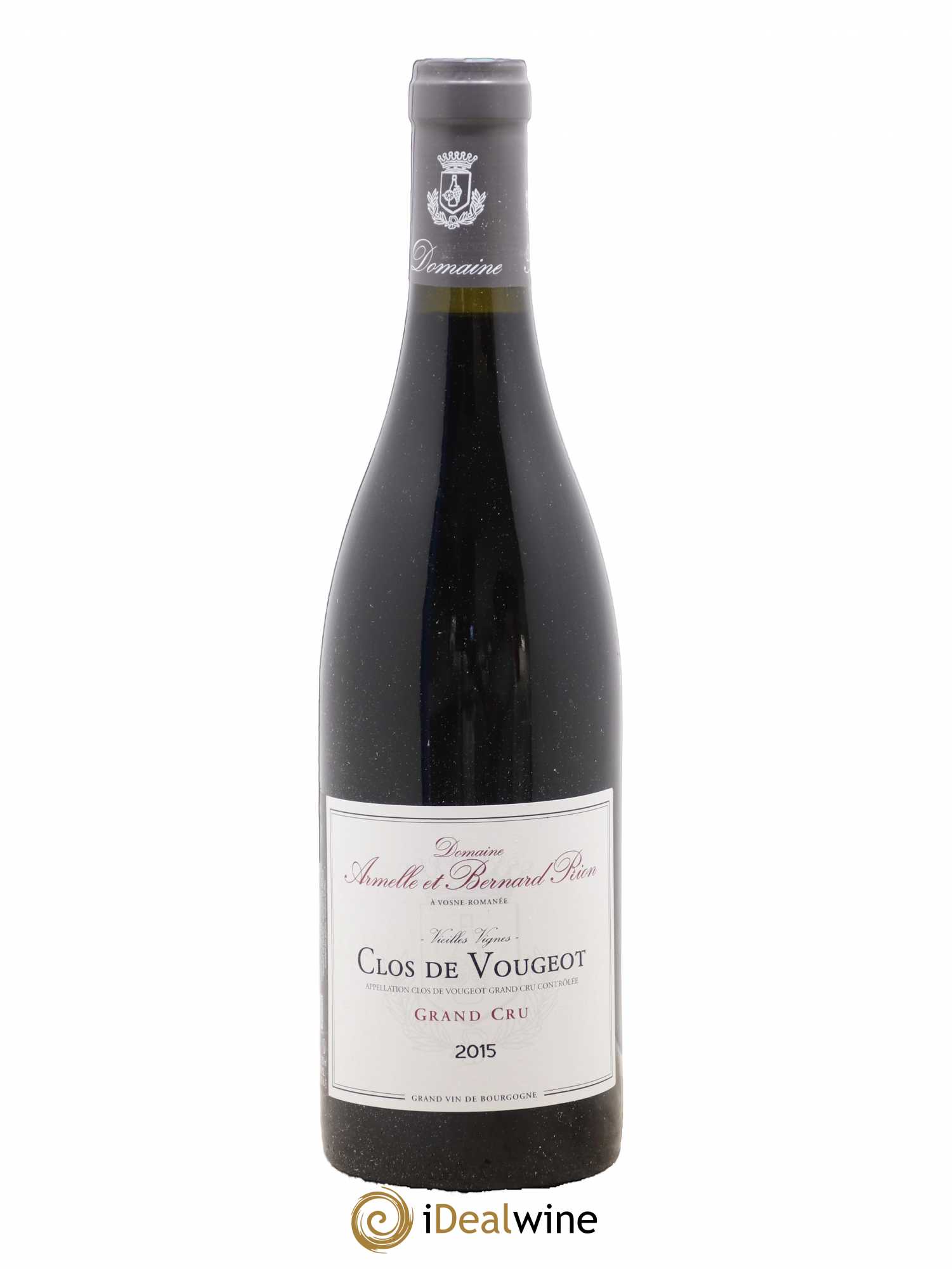 Clos de Vougeot Grand Cru Domaine Armelle et Bernard Rion 2015 - Lot de 1 bouteille - 0