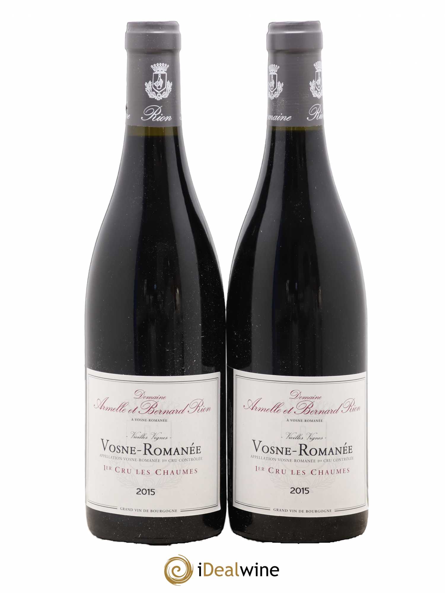 Vosne-Romanée 1er Cru Les Chaumes Armelle Et Bernard Rion 2015 - Posten von 2 Flaschen - 0