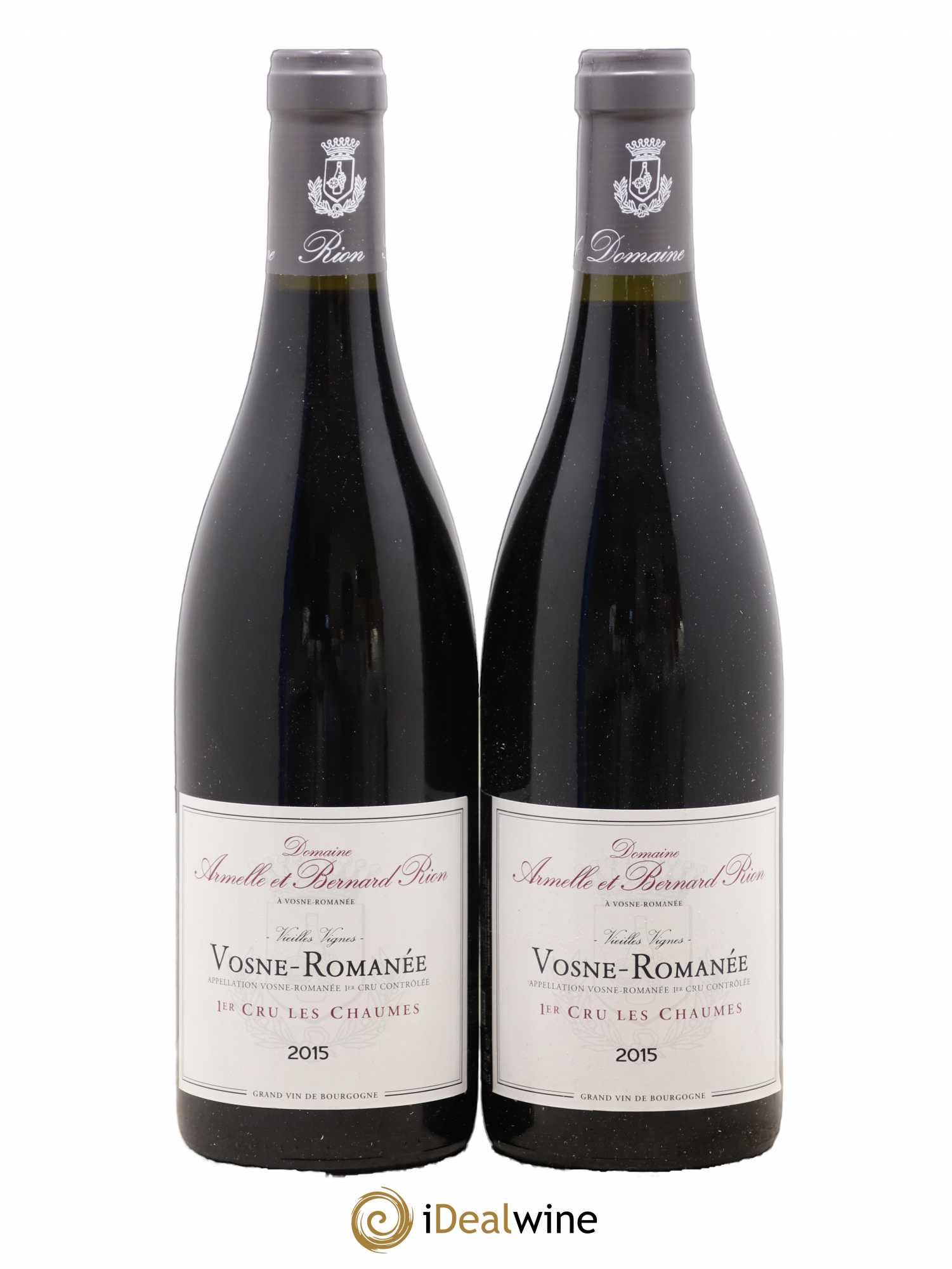 Vosne-Romanée 1er Cru Les Chaumes Armelle Et Bernard Rion 2015 - Posten von 2 Flaschen - 0