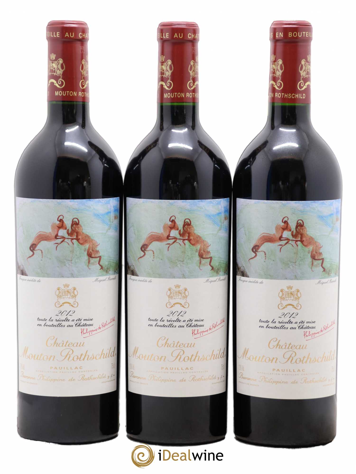 Château Mouton Rothschild 1er Grand Cru Classé 2012 - Lot de 6 bouteilles - 1
