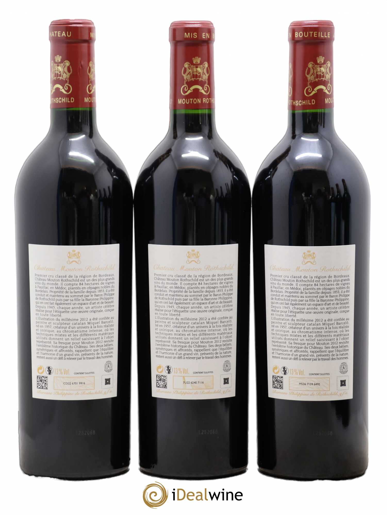 Château Mouton Rothschild 1er Grand Cru Classé 2012 - Lot de 6 bouteilles - 4