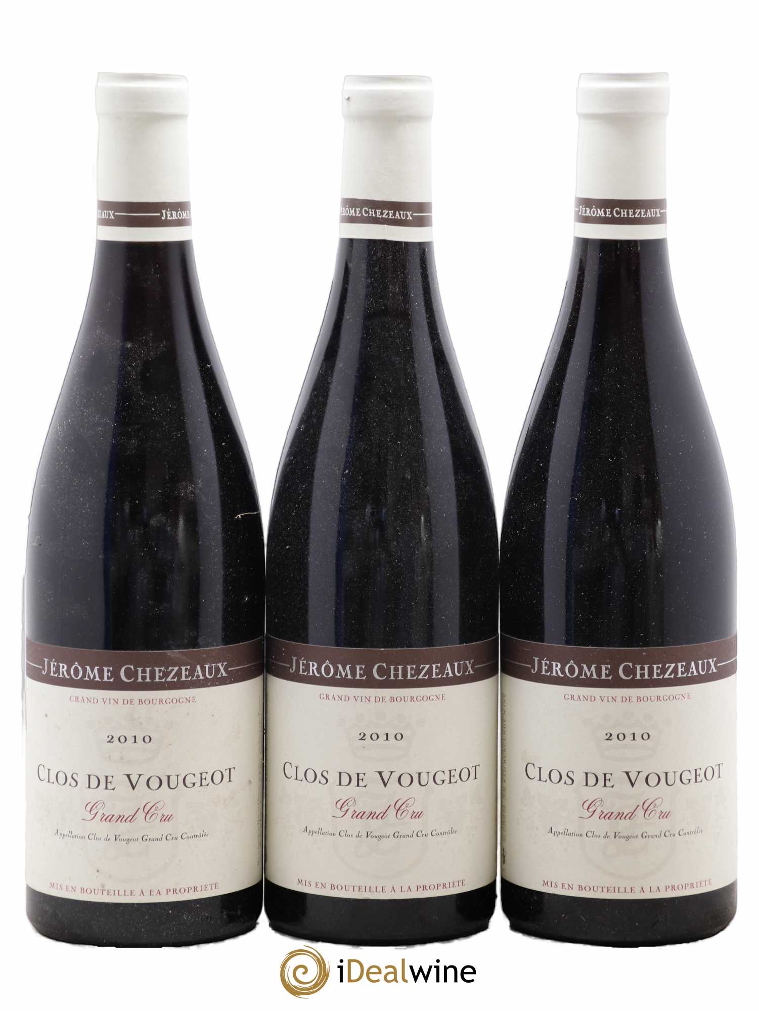 Clos de Vougeot Grand Cru Jerome Chezeaux 2010 - Lot de 3 bouteilles - 0