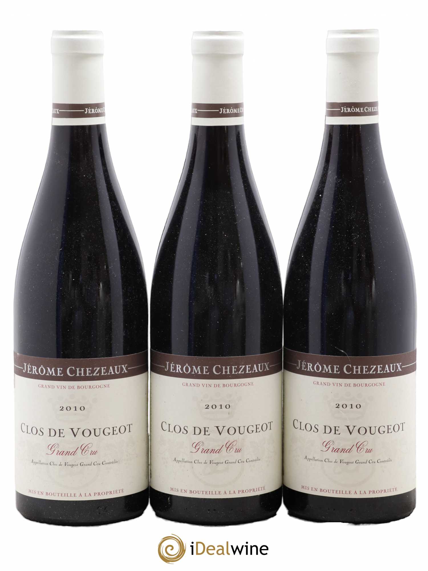 Clos de Vougeot Grand Cru Jerome Chezeaux 2010 - Lot de 3 bouteilles - 0