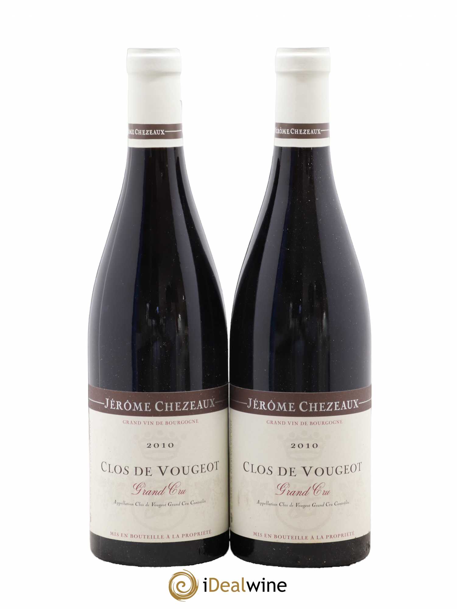 Clos de Vougeot Grand Cru Jerome Chezeaux 2010 - Lot de 2 bouteilles - 0