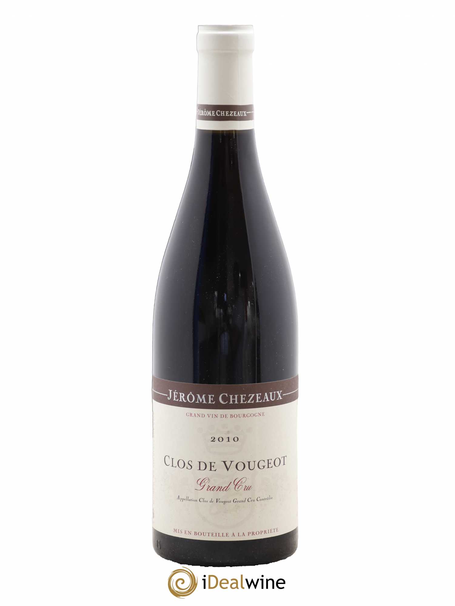 Clos de Vougeot Grand Cru Jerome Chezeaux 2010 - Lot de 1 bouteille - 0