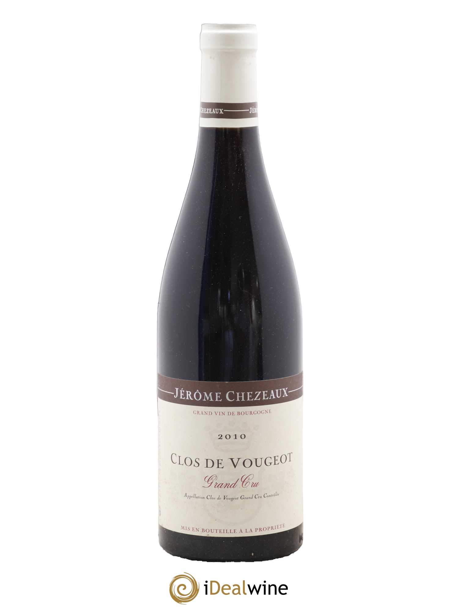 Clos de Vougeot Grand Cru Jerome Chezeaux 2010 - Lot de 1 bouteille - 0
