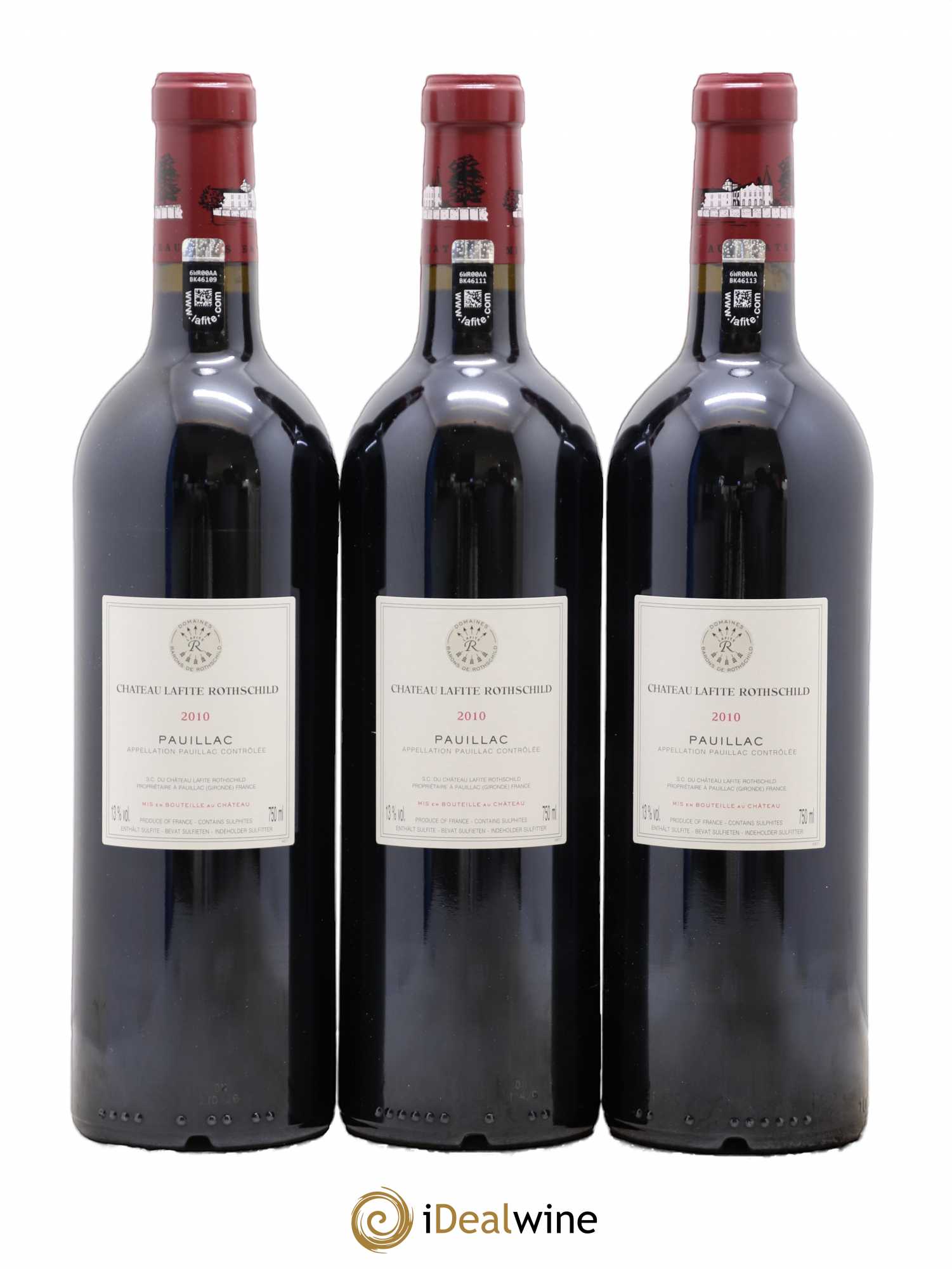 Château Lafite Rothschild 1er Grand Cru Classé 2010 - Lot de 6 bouteilles - 2