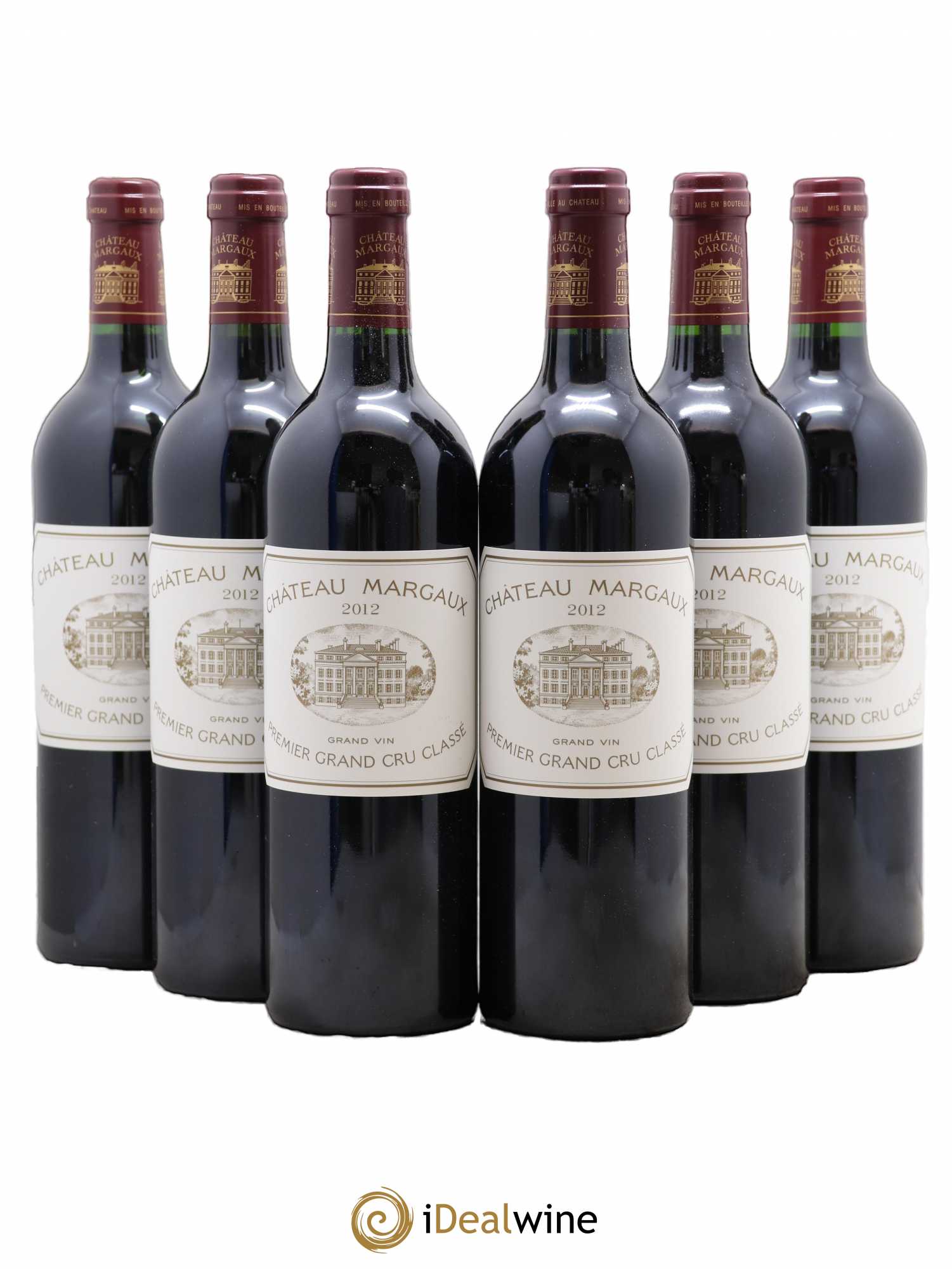 Château Margaux 1er Grand Cru Classé 2012 - Lot de 6 bouteilles - 0