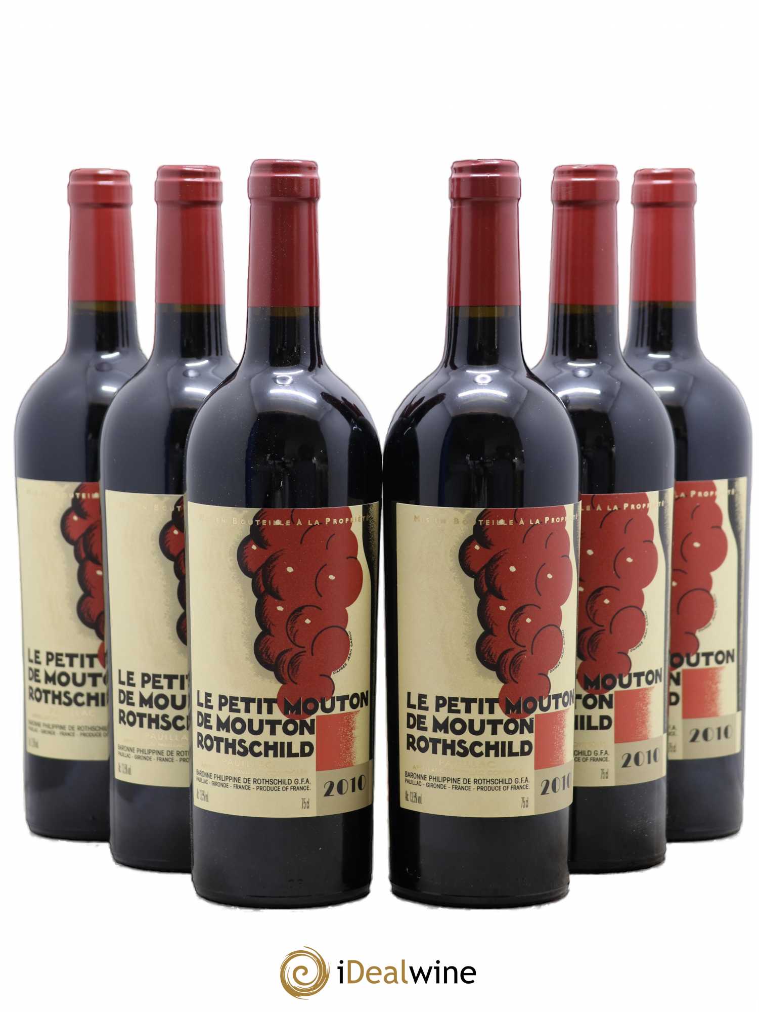 Petit Mouton Second Vin 2010 - Lot de 6 bouteilles - 0