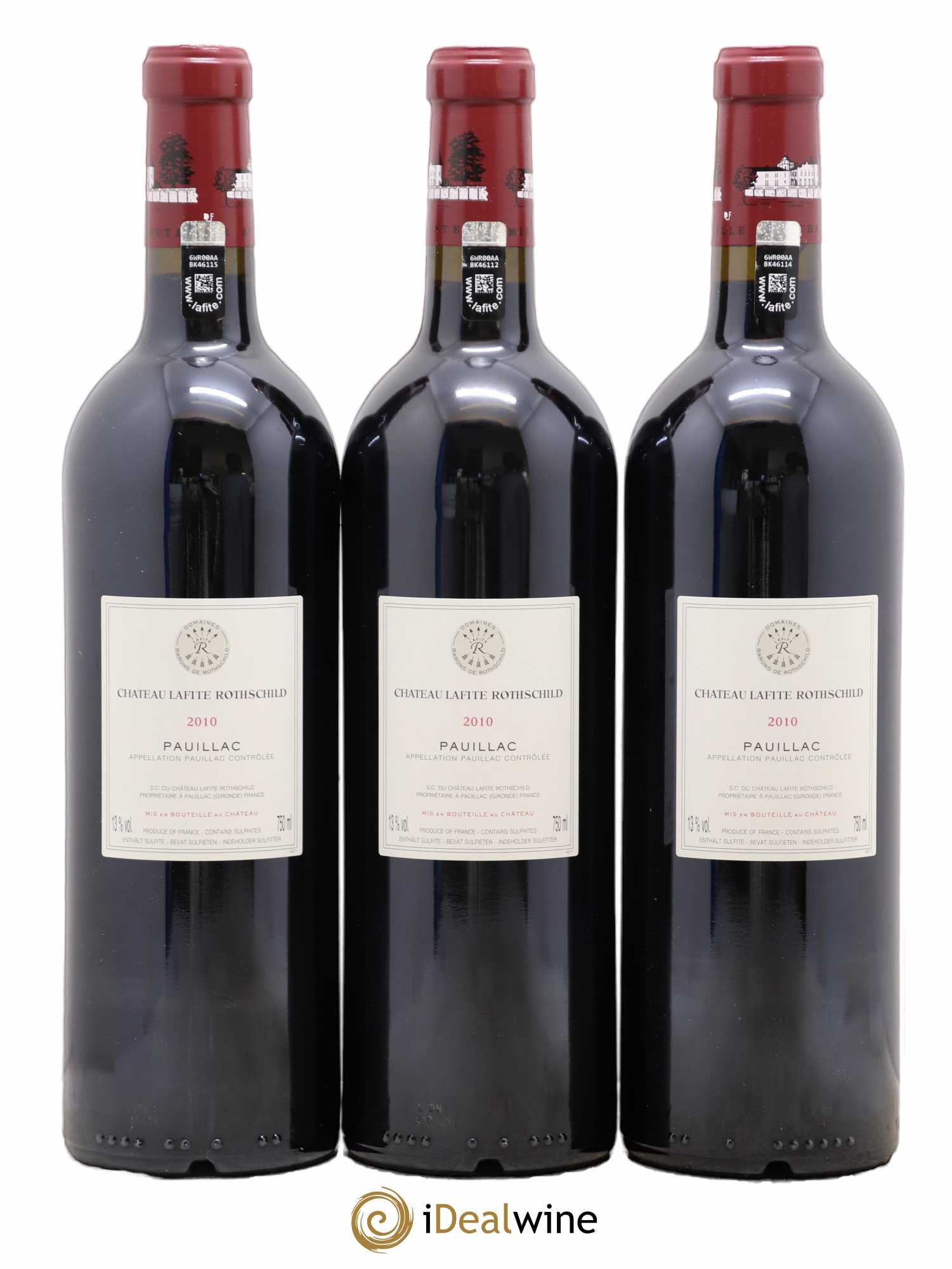Château Lafite Rothschild 1er Grand Cru Classé 2010 - Lot de 6 bouteilles - 2