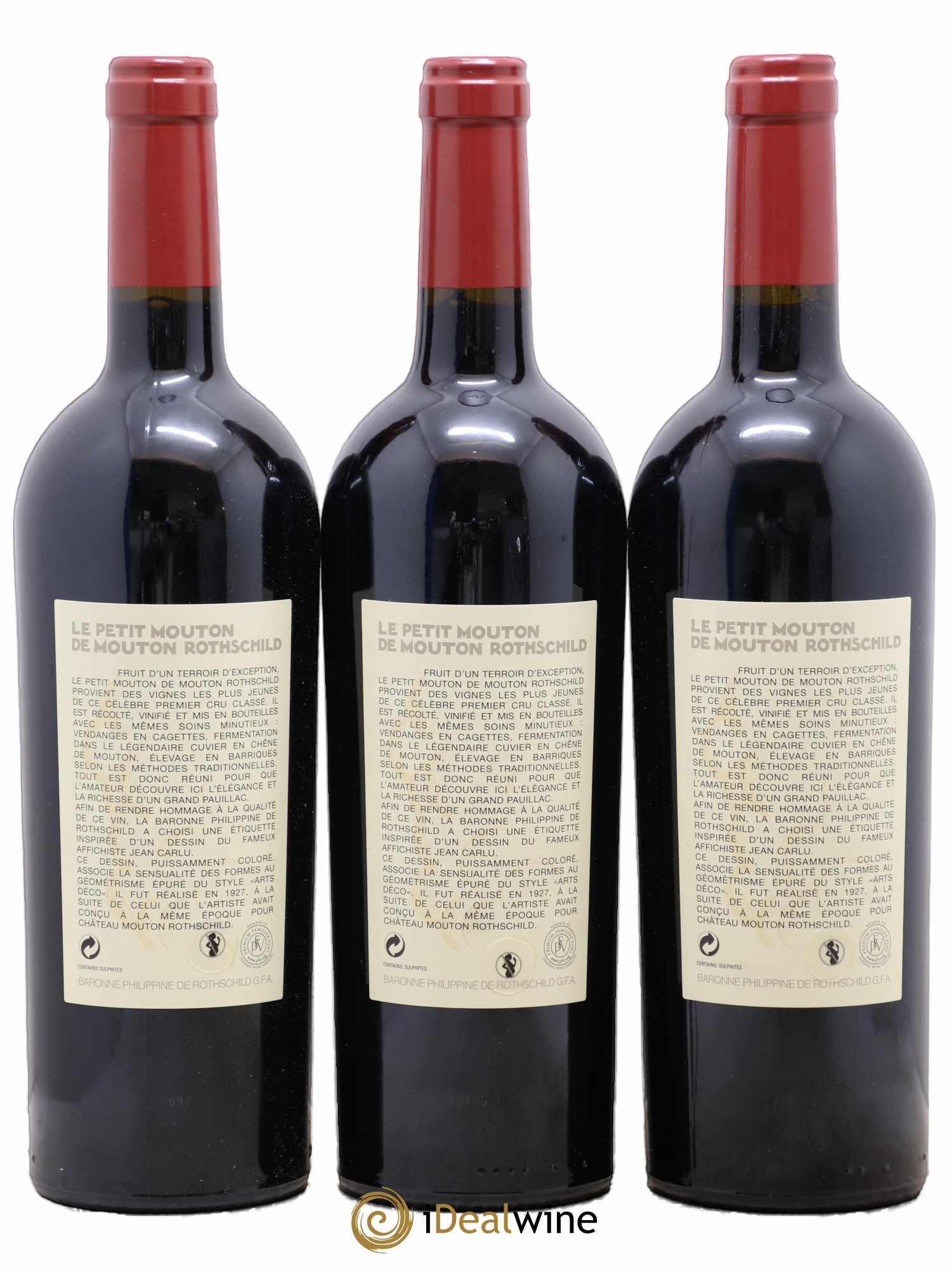 Petit Mouton Second Vin 2010 - Lot de 3 bouteilles - 1