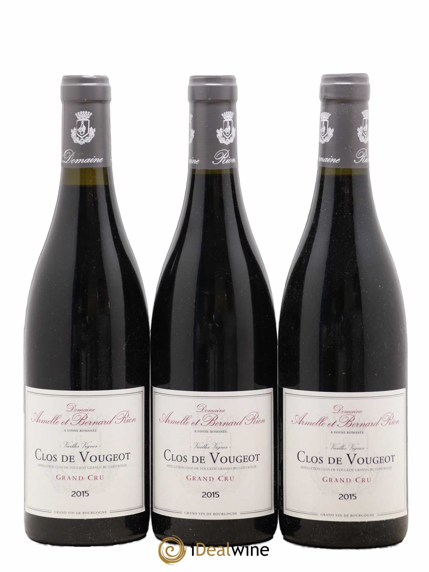 Clos de Vougeot Grand Cru Domaine Armelle et Bernard Rion 2015 - Lot de 12 bouteilles - 4